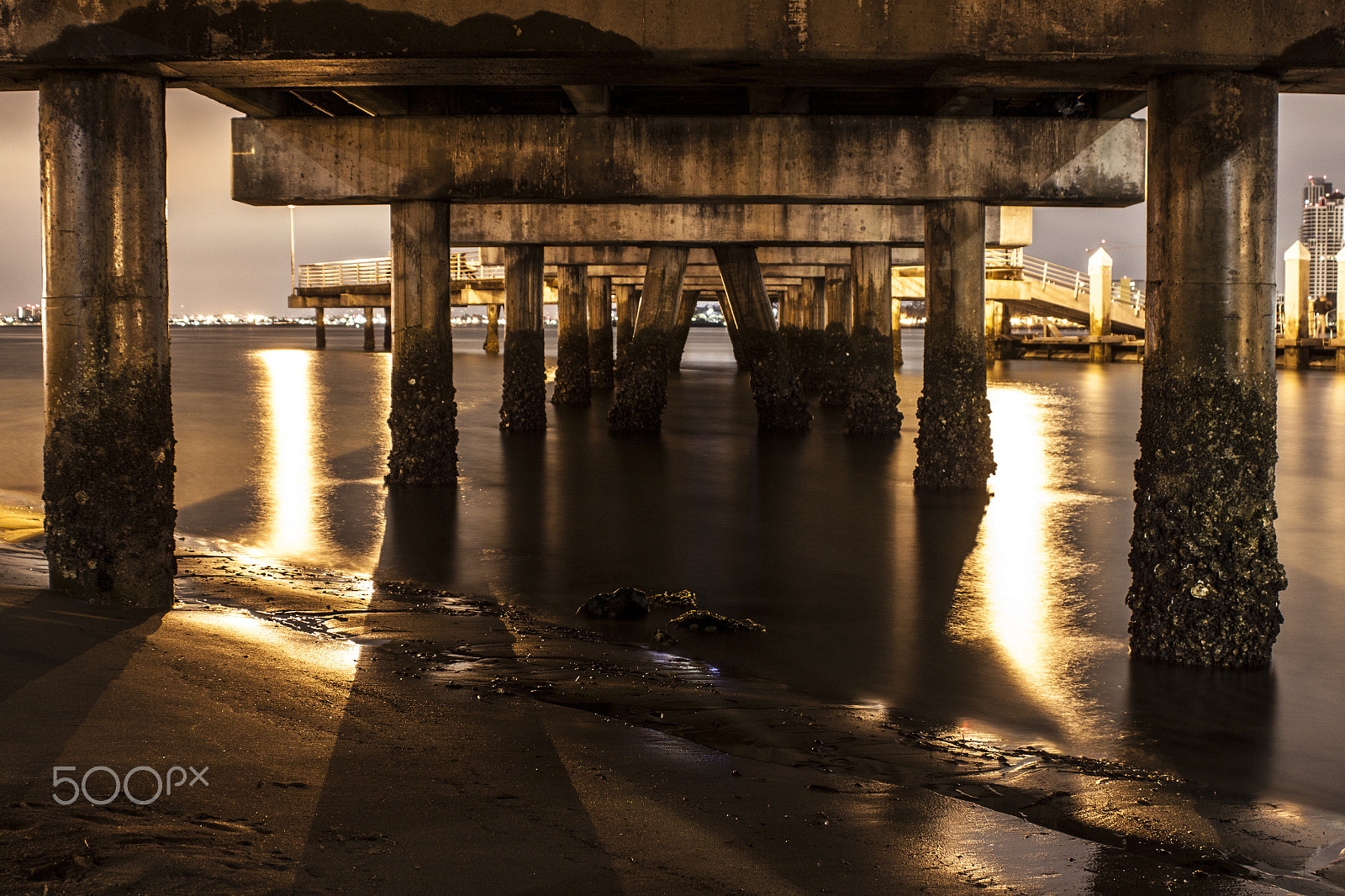 Canon EF 28-80mm f/3.5-5.6 sample photo. Bridge under san diego skyline photography