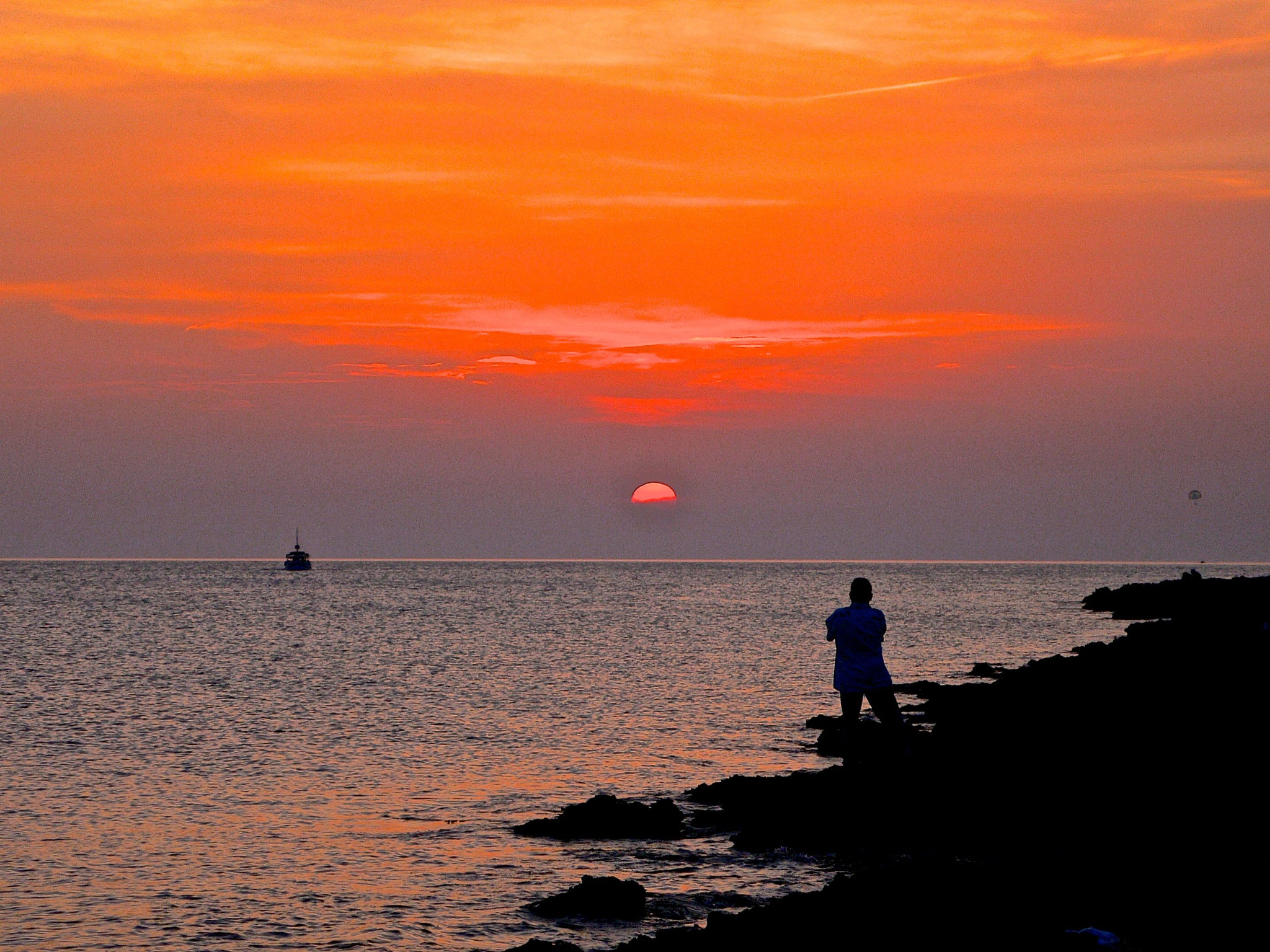 Panasonic DMC-LX1 sample photo. Sunset in ibiza photography