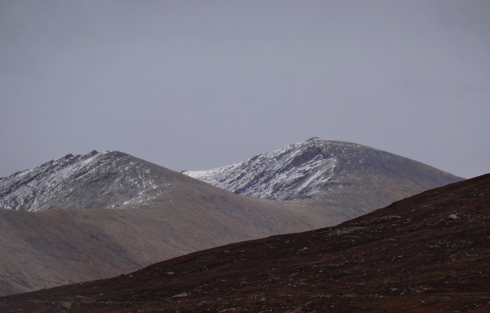 Sony DSC-WX150 sample photo. Snow covered mountains while descending from babusar top, northern pakistan. photography