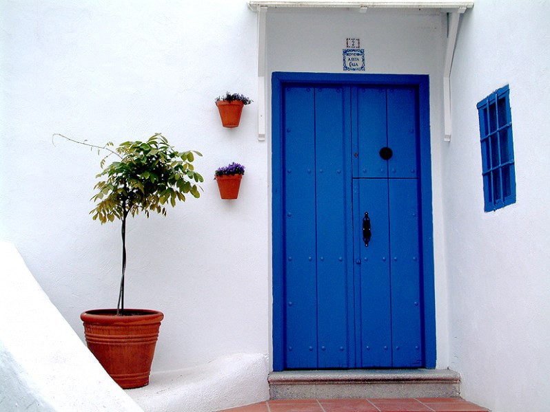 Fujifilm FinePix S602 ZOOM sample photo. Blue door andalusia photography