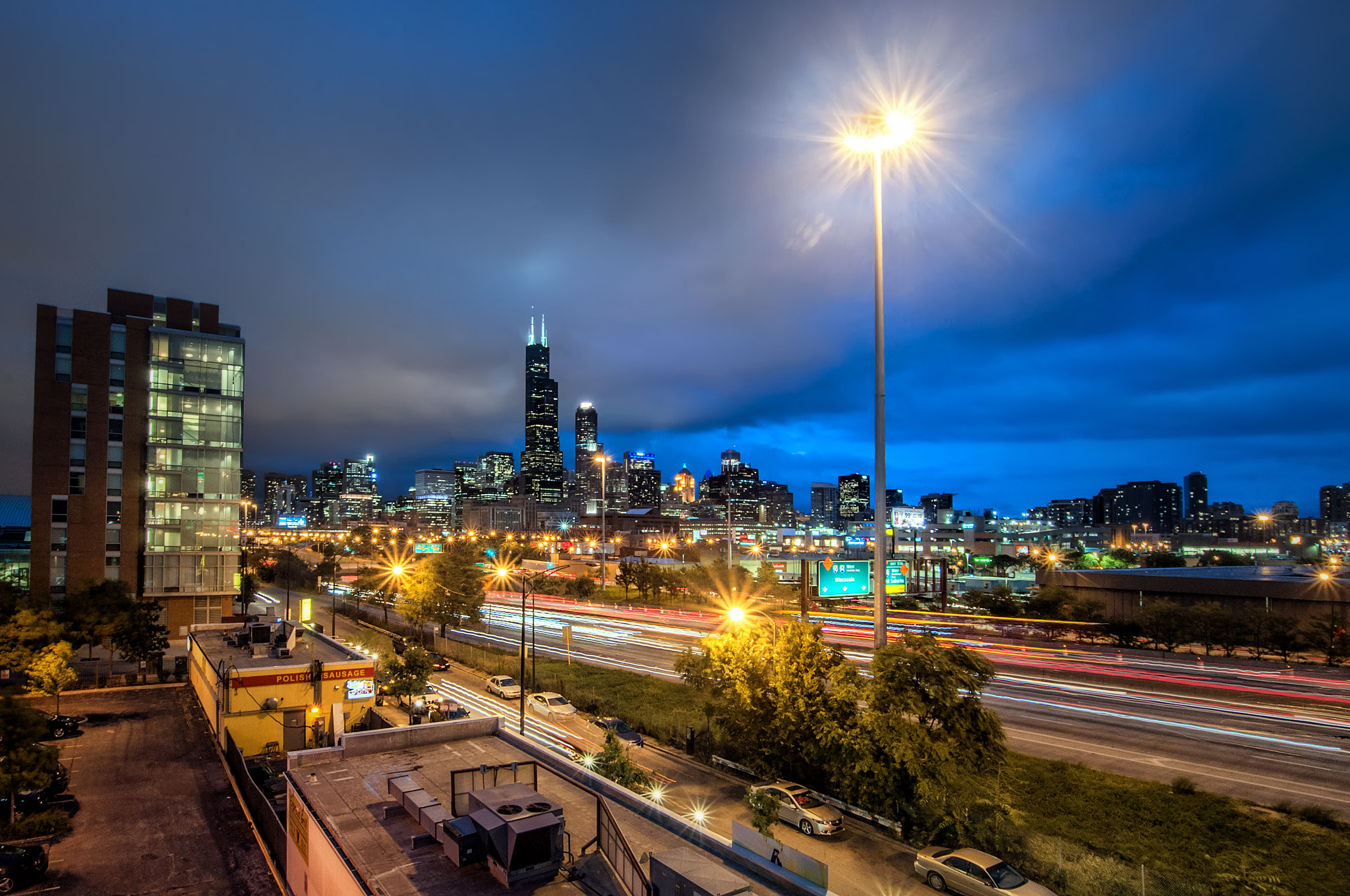 Nikon D5000 + Sigma 10-20mm F3.5 EX DC HSM sample photo. From the uic parking garage photography