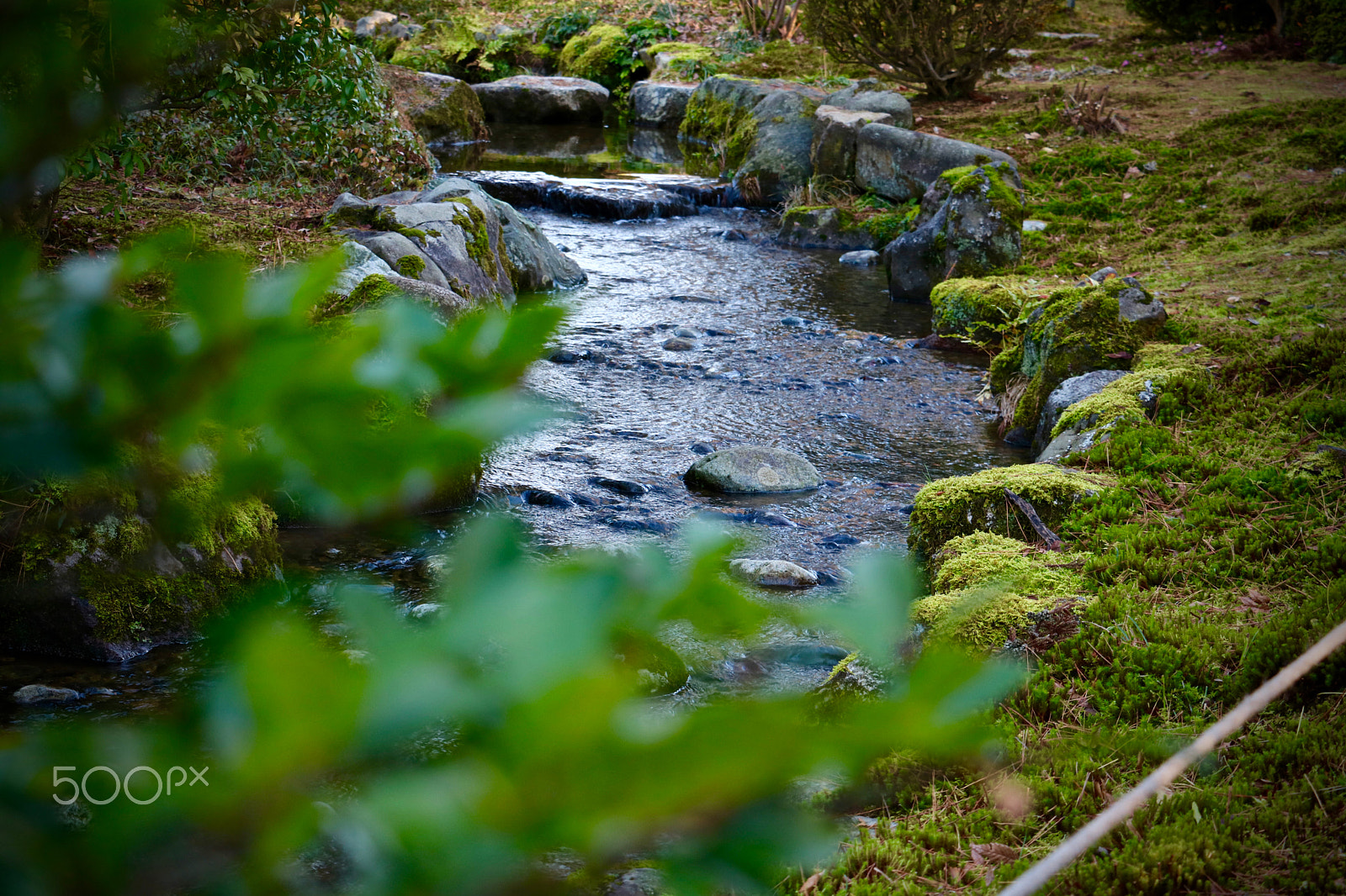 Canon EOS 760D (EOS Rebel T6s / EOS 8000D) + Canon EF-S 18-135mm F3.5-5.6 IS STM sample photo. River in kenrokuen garden, kanazawa japan photography