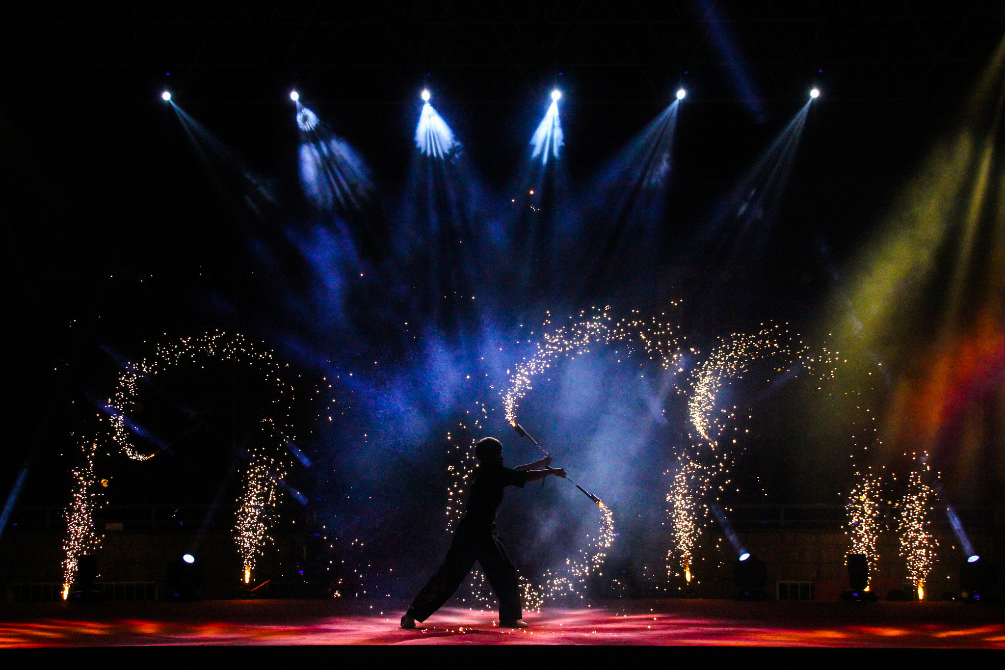 Canon EOS 60D + Canon TS-E 90mm F2.8 Tilt-Shift sample photo. A photo captured at a nunchaku performance photography