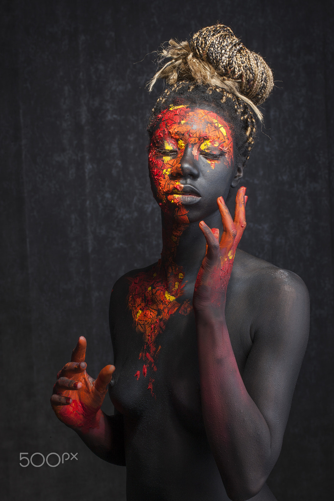 Canon EOS-1Ds Mark III sample photo. Body painting photography