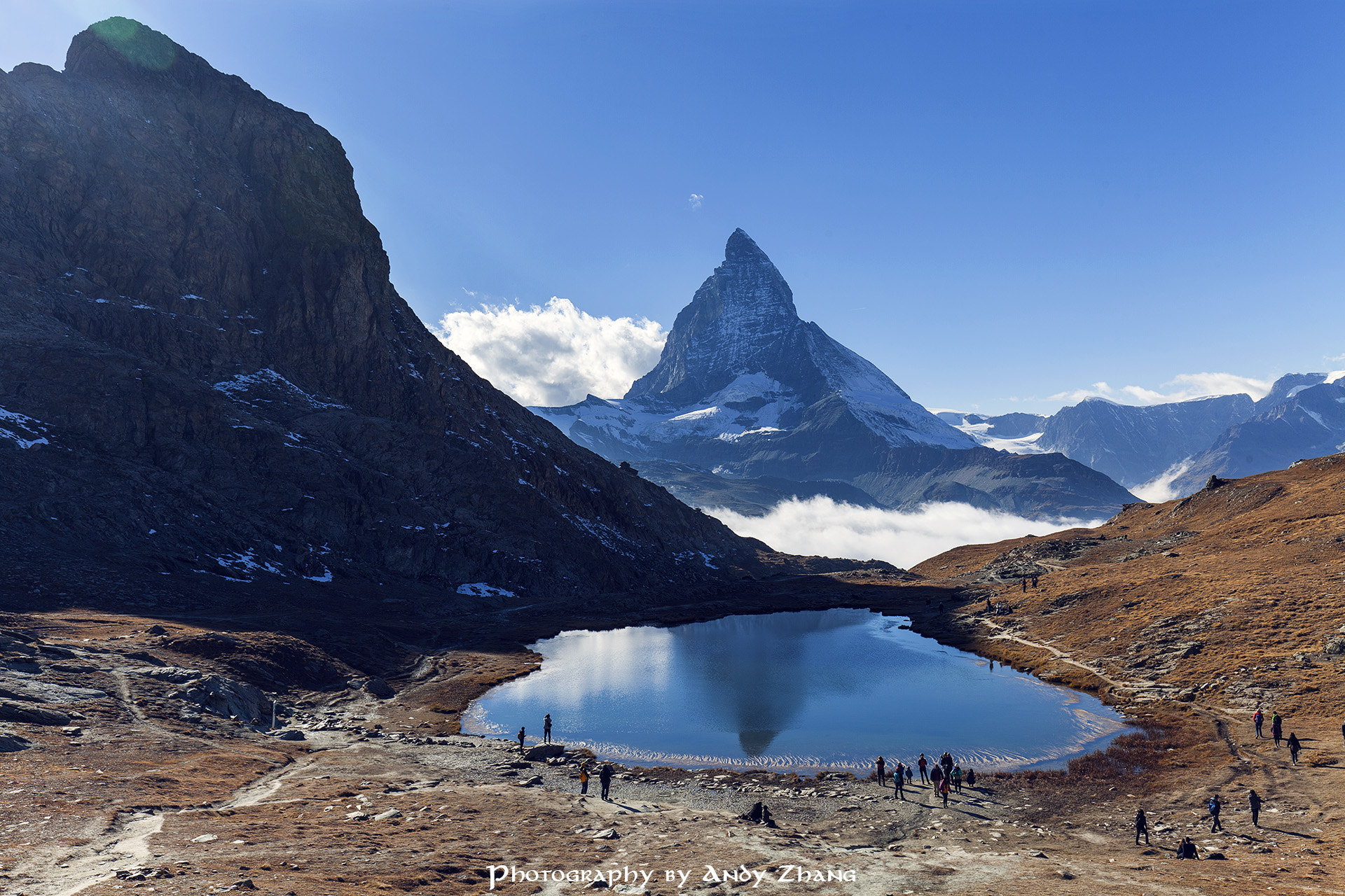 Canon EOS 5D Mark II + Canon EF 16-35mm F4L IS USM sample photo. The riffelsee & matterhorn photography