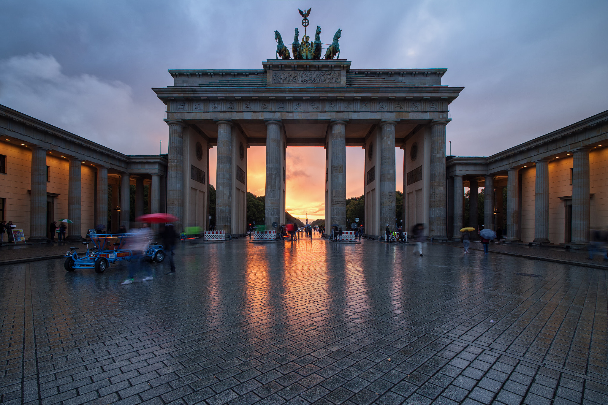 Canon EF 28-80mm f/3.5-5.6 sample photo. Berlin rainy sunset photography