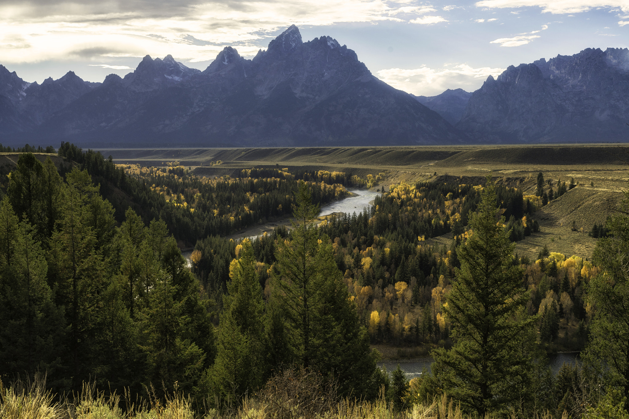 Sony a7R II + Canon EF 17-40mm F4L USM sample photo. Snake river overlook photography