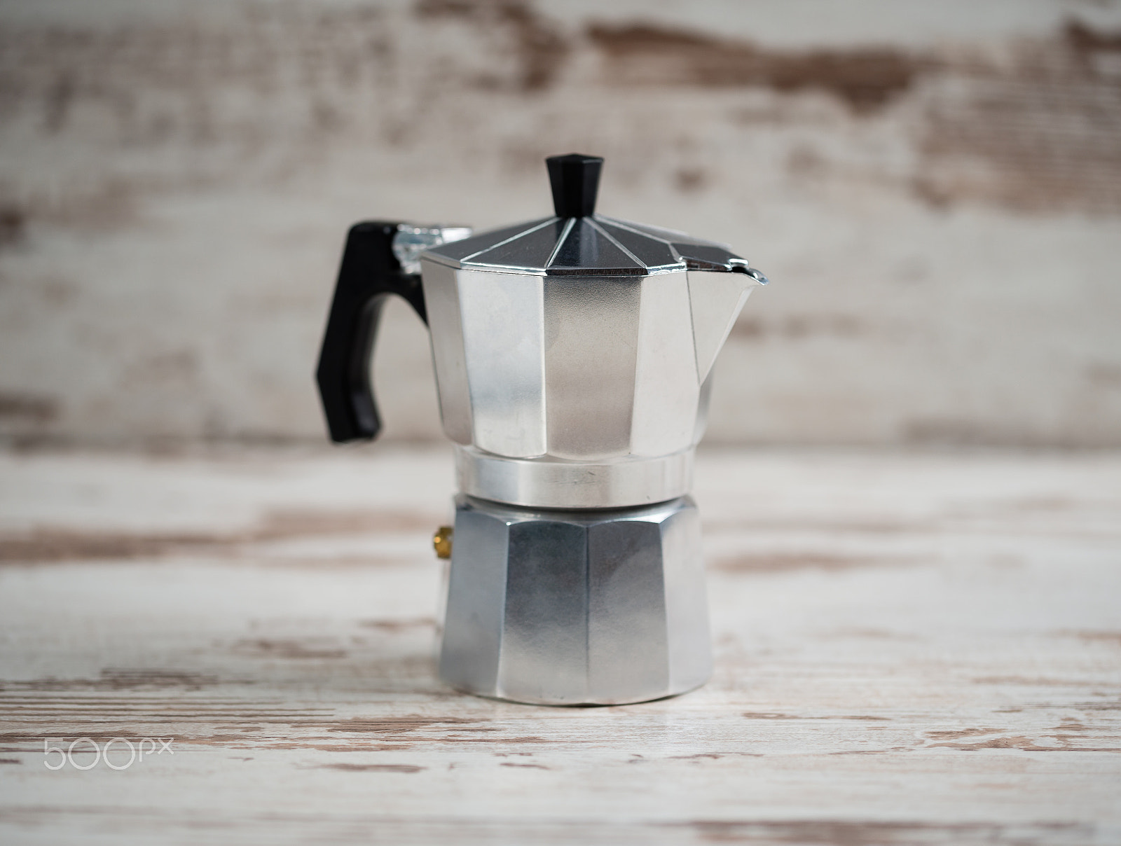 Nikon D610 sample photo. Italian expresso machine over wooden background photography