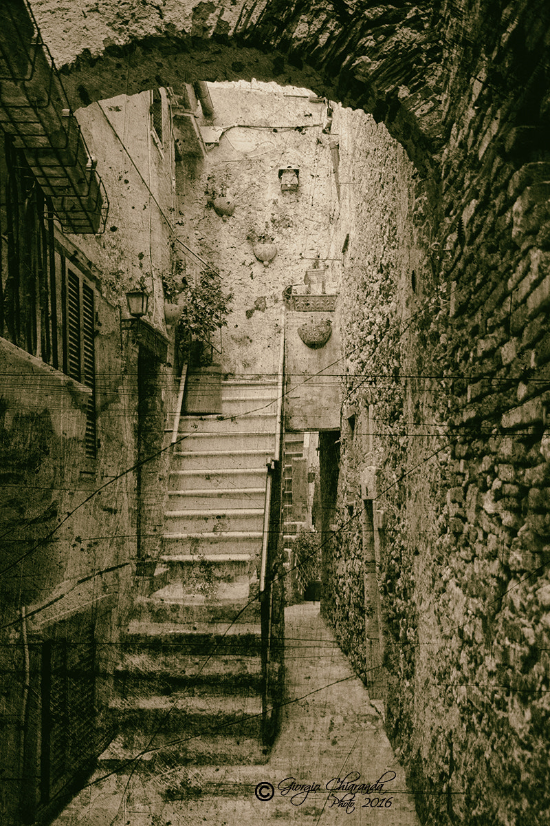 Canon EOS 40D sample photo. Capalbio (vicolo) photography