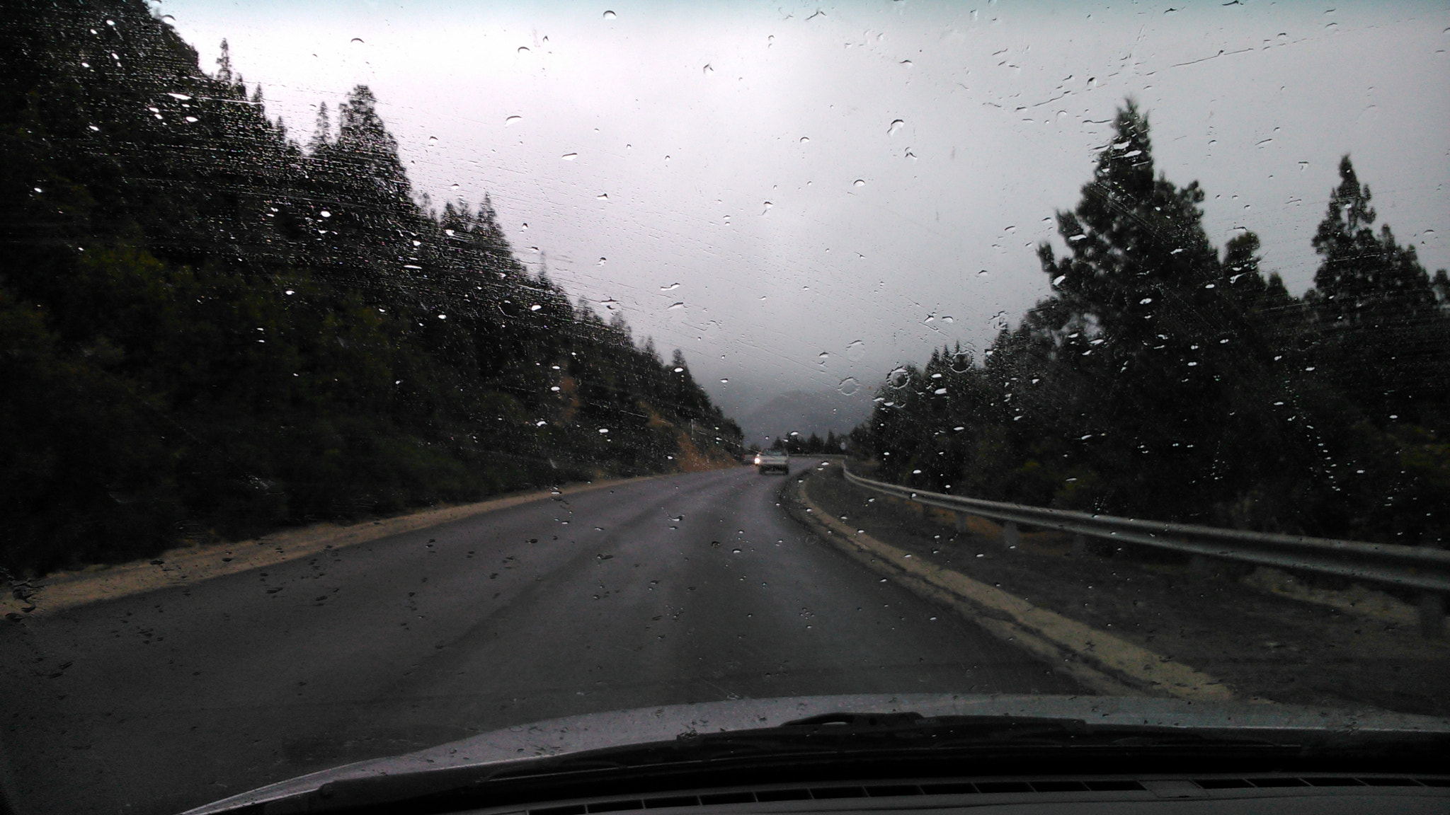 Sony Xperia L sample photo. Rain on road photography