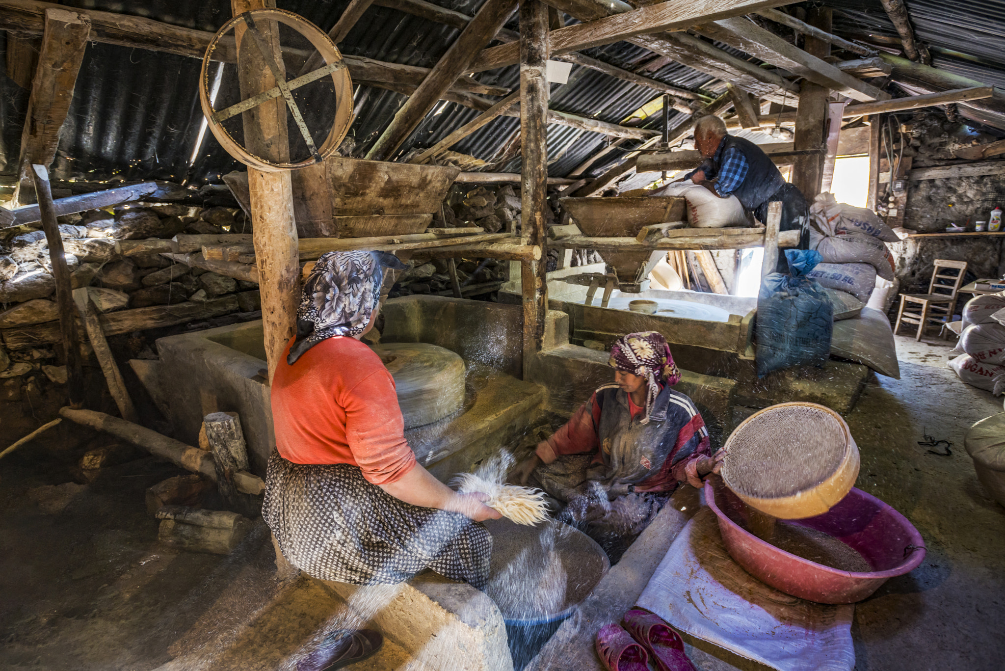 Nikon AF-S Nikkor 17-35mm F2.8D ED-IF sample photo. Traditional flour mill from anatolia - turkey photography