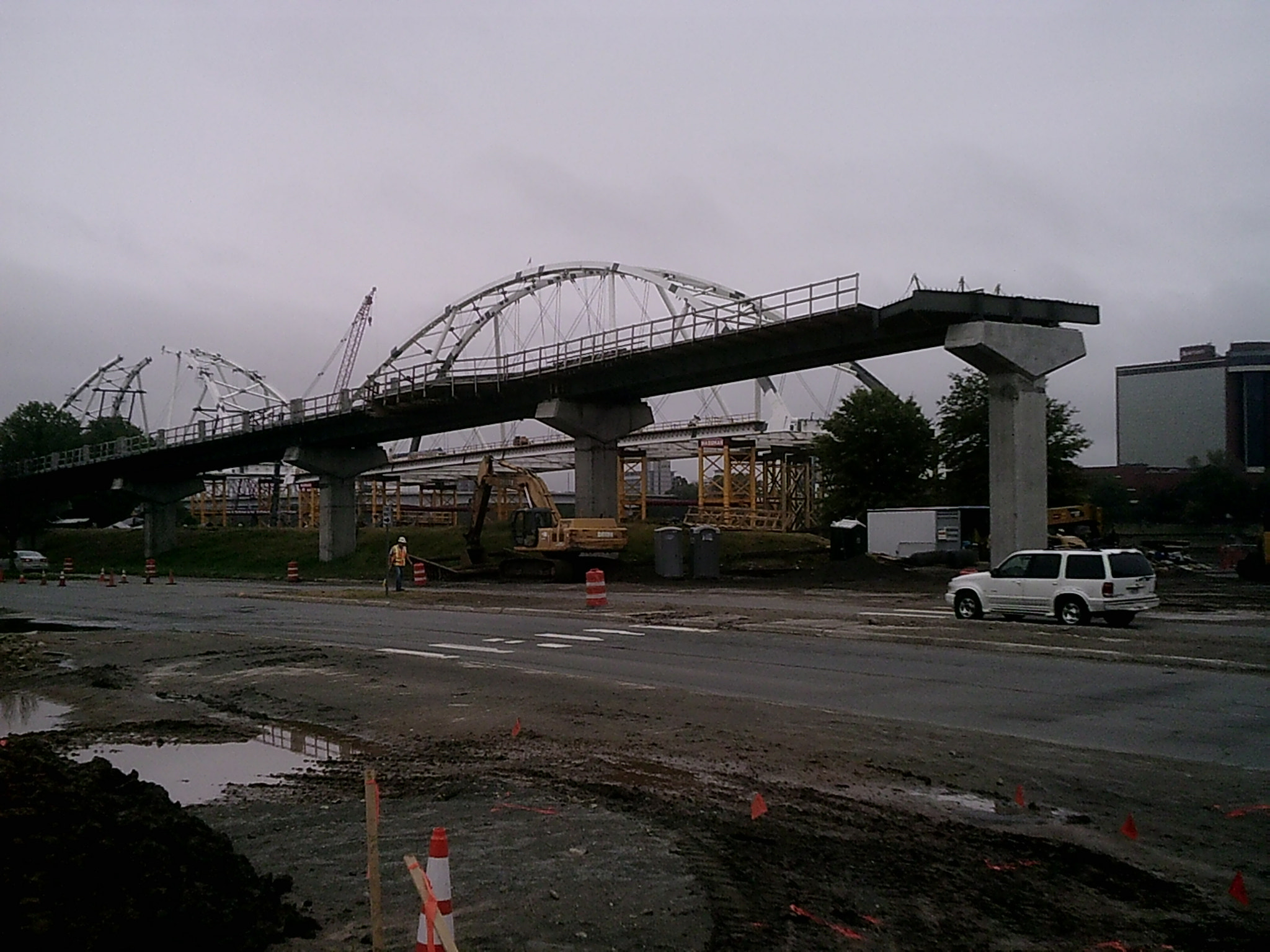 Icatch Spca1628 sample photo. New broadway bridge construction photography