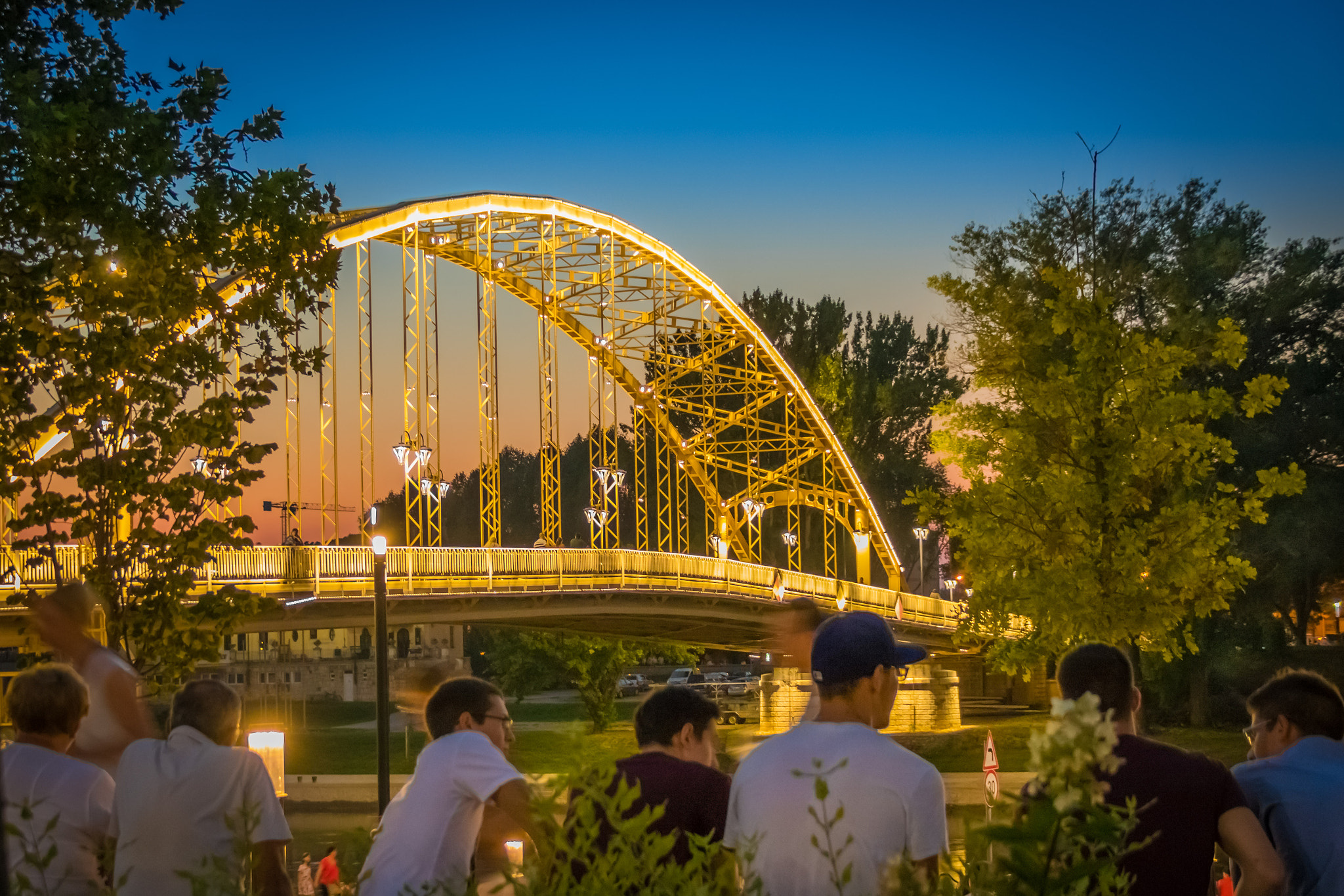Canon EF 75-300mm F4.0-5.6 IS USM sample photo. Kossuth bridge (bridge révfalusi) in győr photography