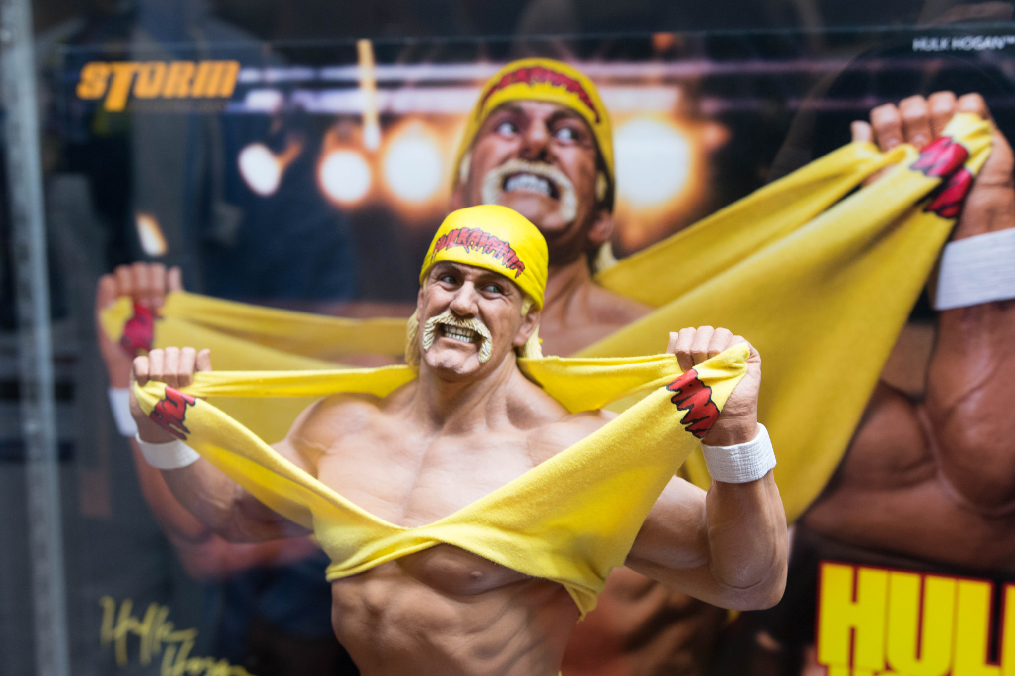 Nikon D3300 + Sigma 18-35mm F1.8 DC HSM Art sample photo. Hulk hogan statue. nycc 2016 photography