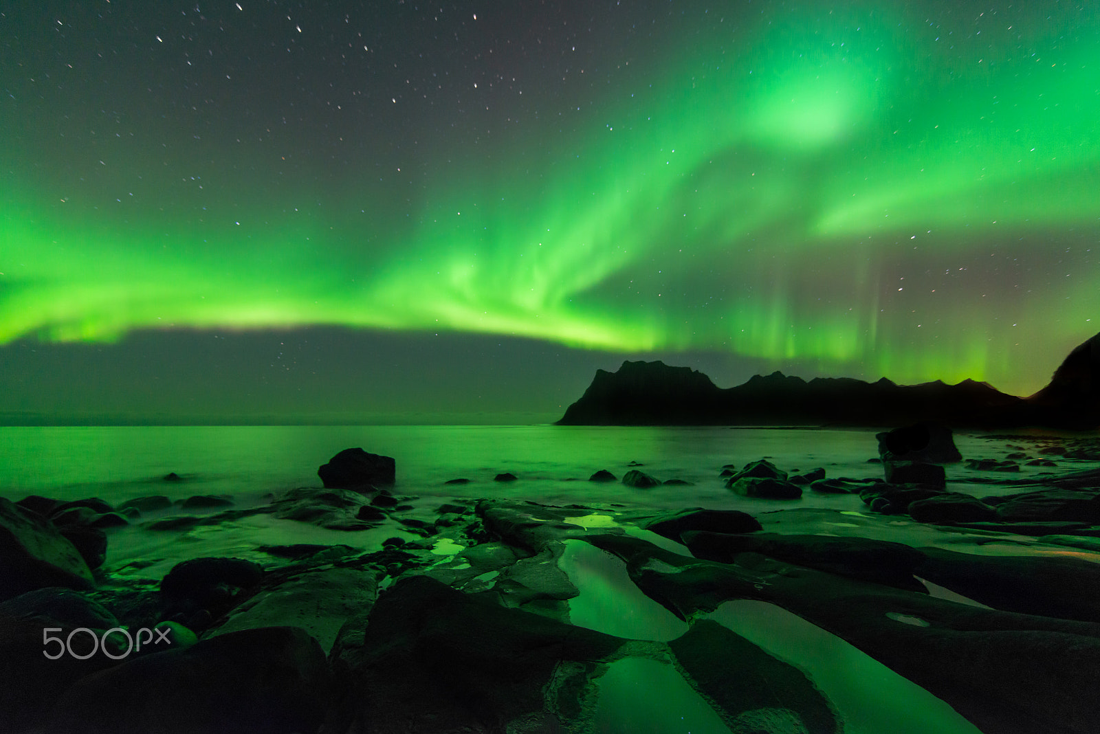 Nikon D800 + Tokina AT-X 16-28mm F2.8 Pro FX sample photo. Aurora boreal (lofoten) photography