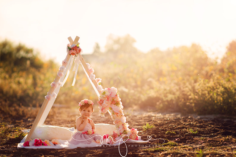 Nikon D800 + AF DC-Nikkor 135mm f/2D sample photo. Baby girl one year portrait session photography