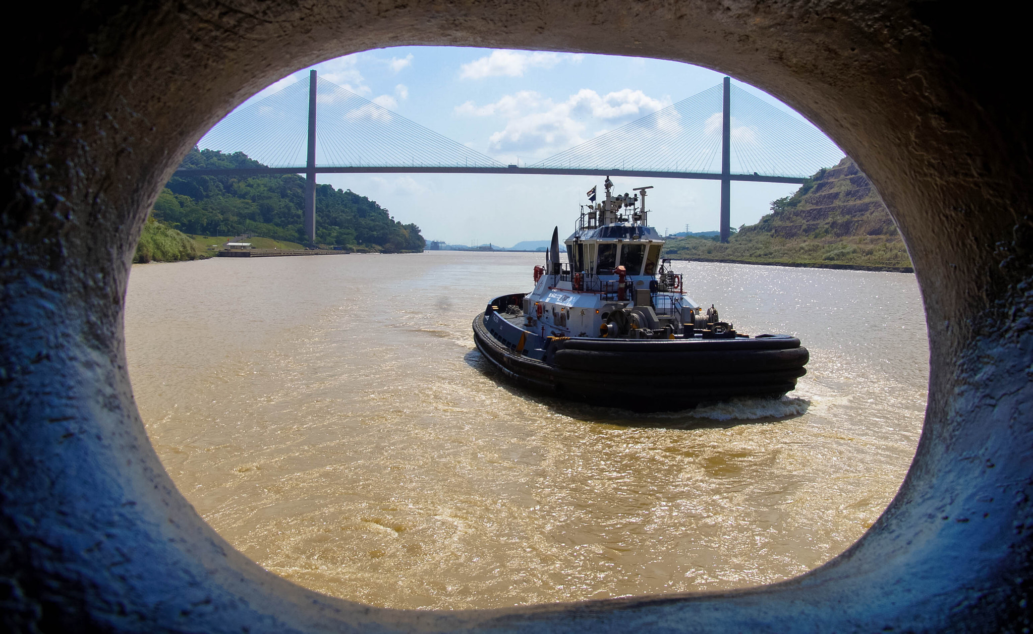 Sony SLT-A57 + Tamron 16-300mm F3.5-6.3 Di II VC PZD Macro sample photo. Centennial bridge panama canal photography