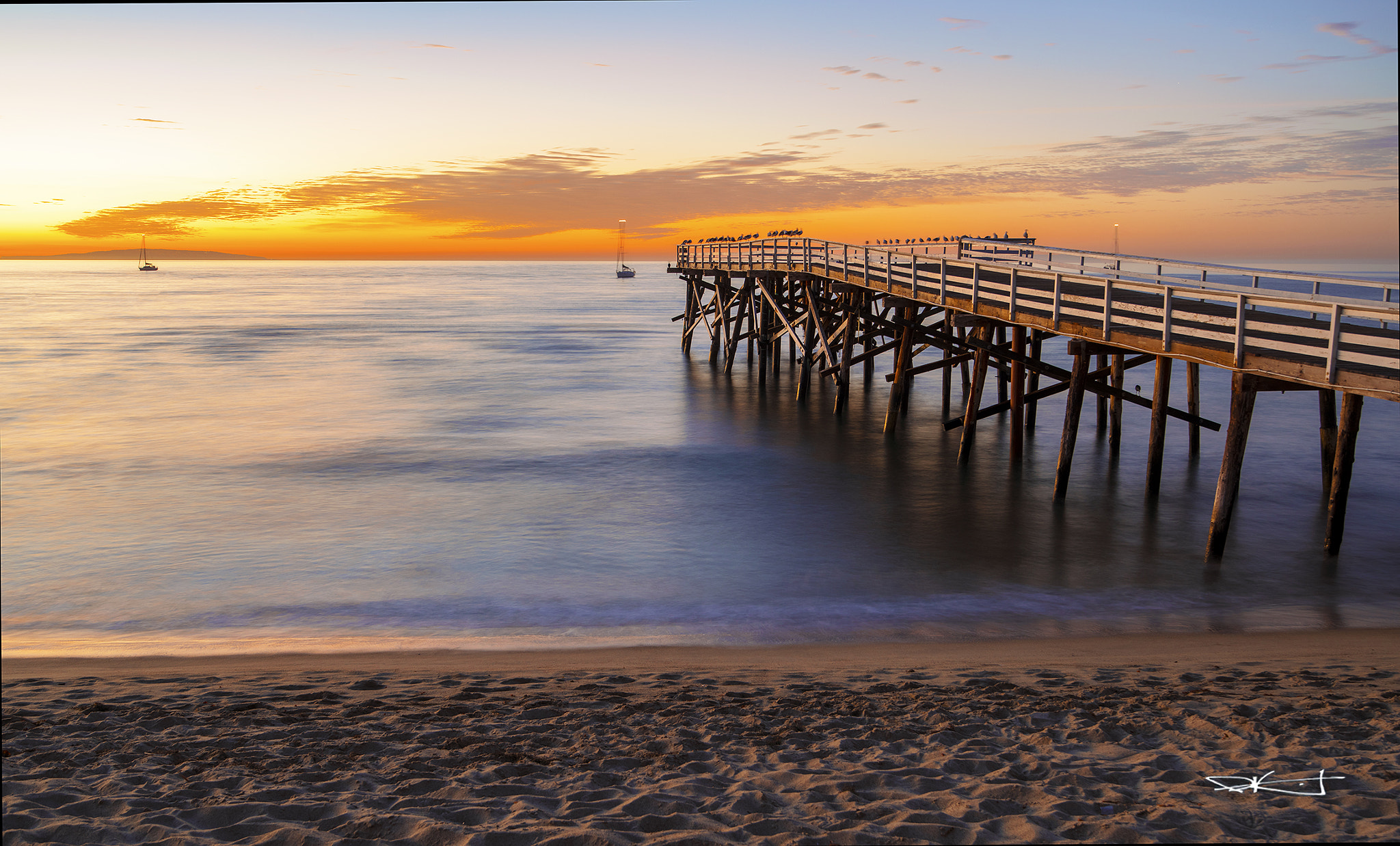 Pentax 645Z sample photo. Malibu pier sunrise photography