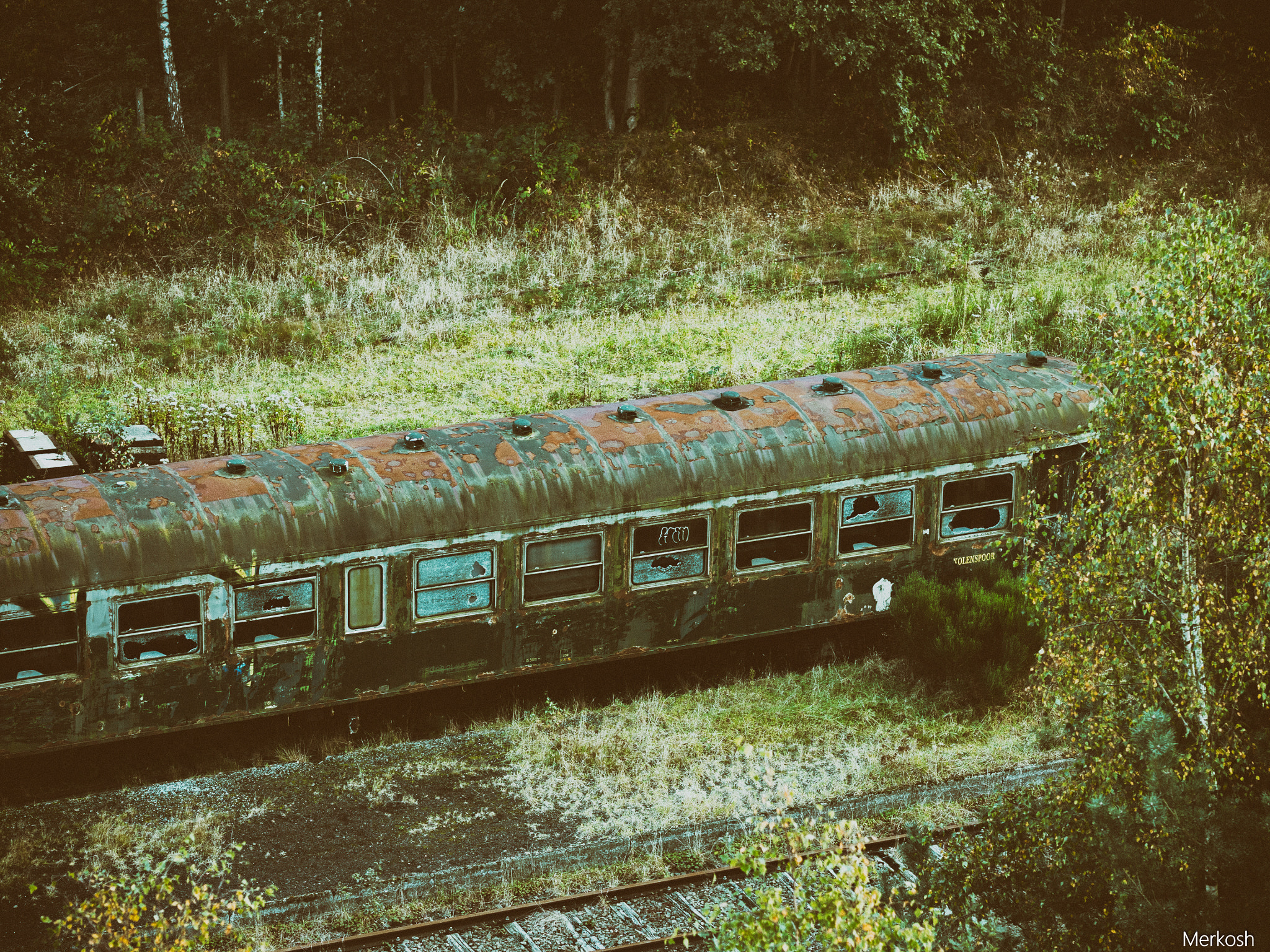 Olympus OM-D E-M5 II + Sigma 60mm F2.8 DN Art sample photo. Abandoned railroad photography