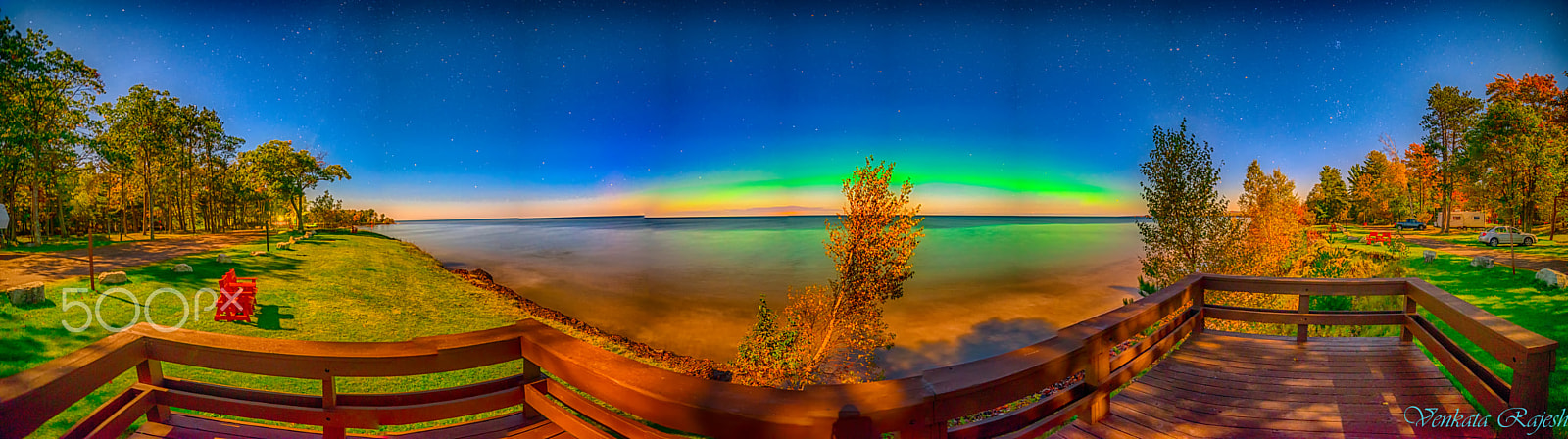 Samyang 14mm F2.8 ED AS IF UMC sample photo. Fall aurora photography