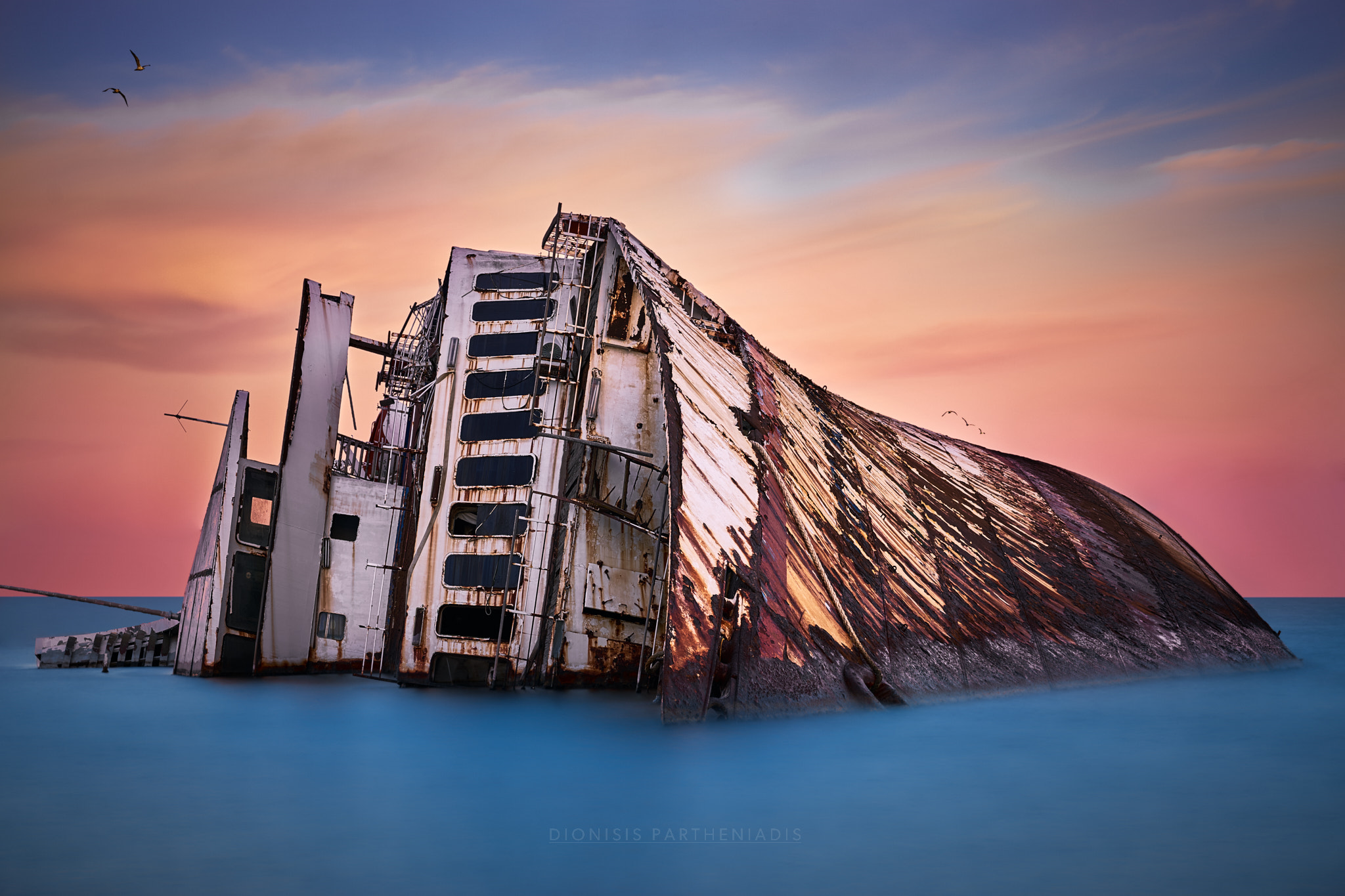 Sony a7R II + Sony FE 85mm F1.4 GM sample photo. Shipwreck of the mediterranean sky formely known as city of york, elefsina () photography