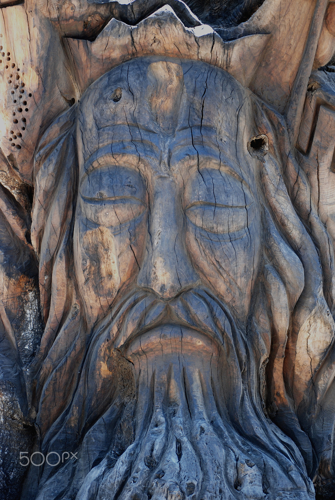 Nikon D80 sample photo. Carved face photography