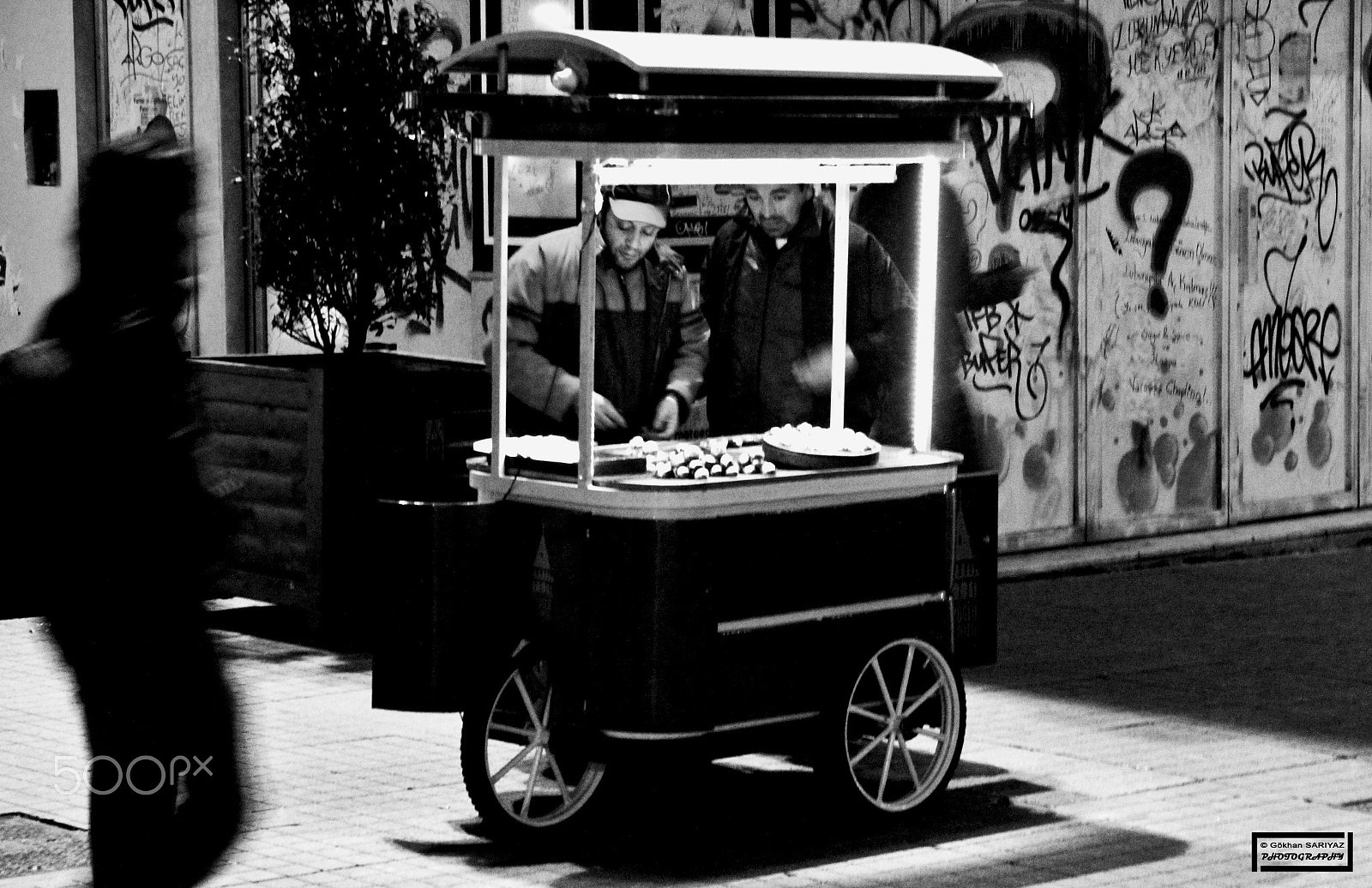 Canon EF 28-135mm F3.5-5.6 IS USM sample photo. Chestnut seller photography