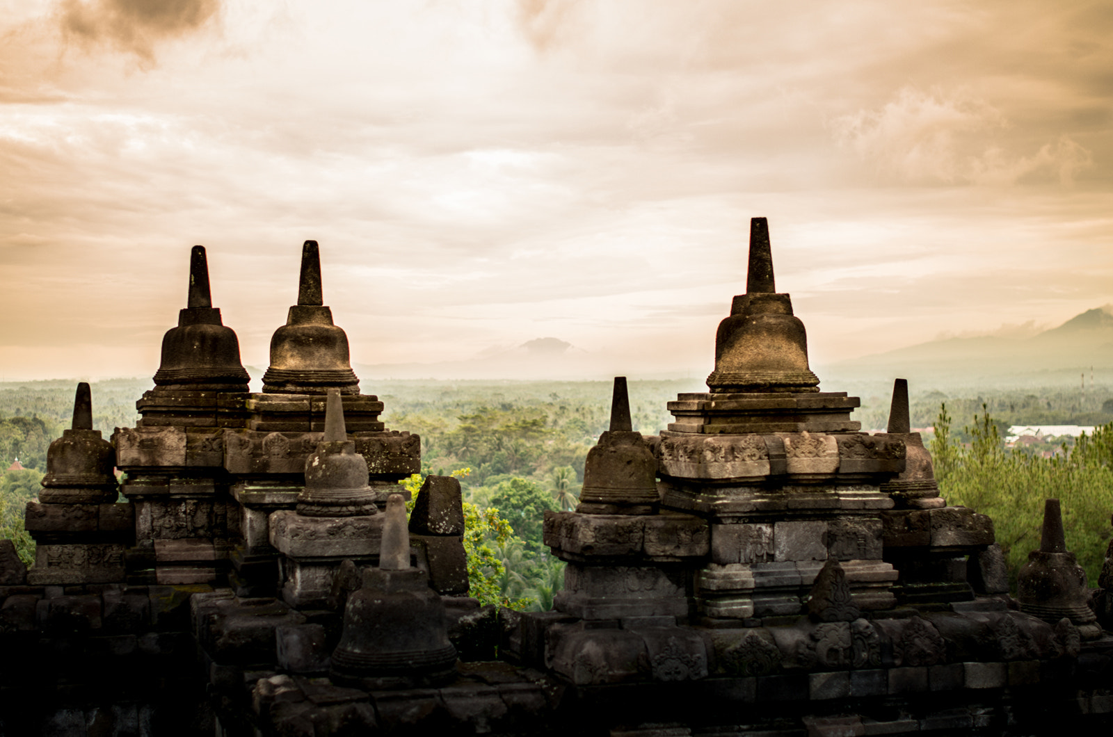Pentax K-5 IIs sample photo. Borobudur @ sunset photography