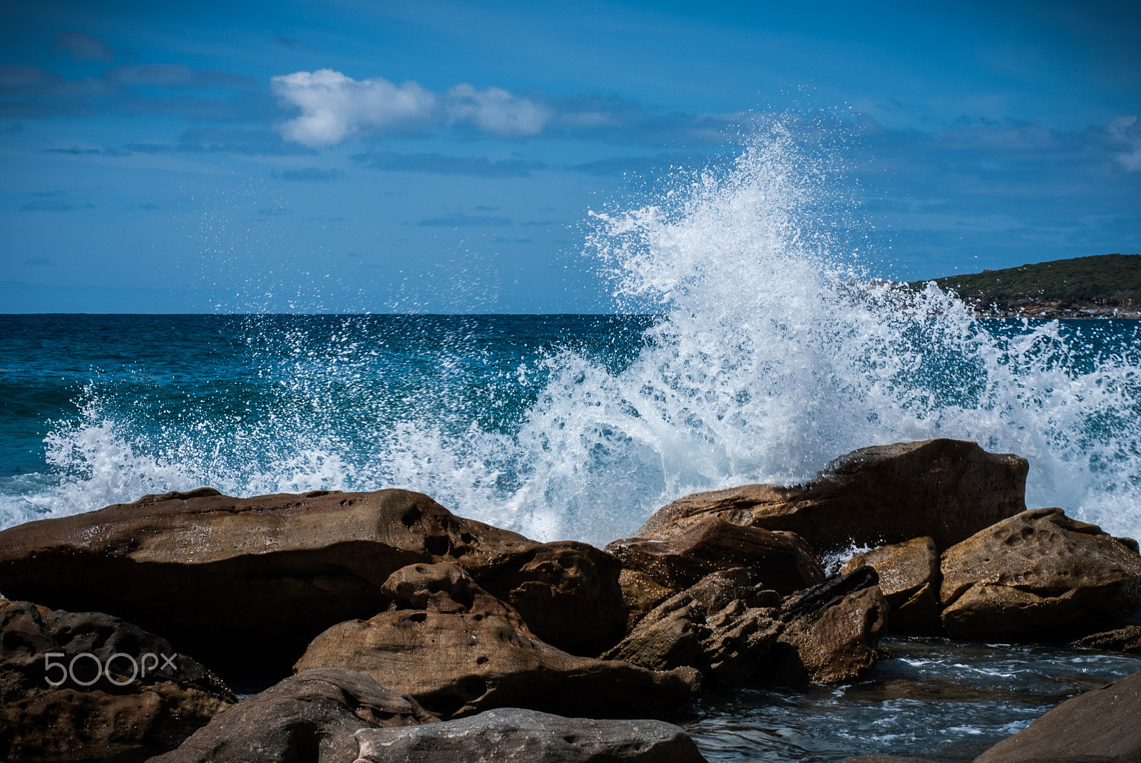 Nikon D3000 sample photo. Wave photography