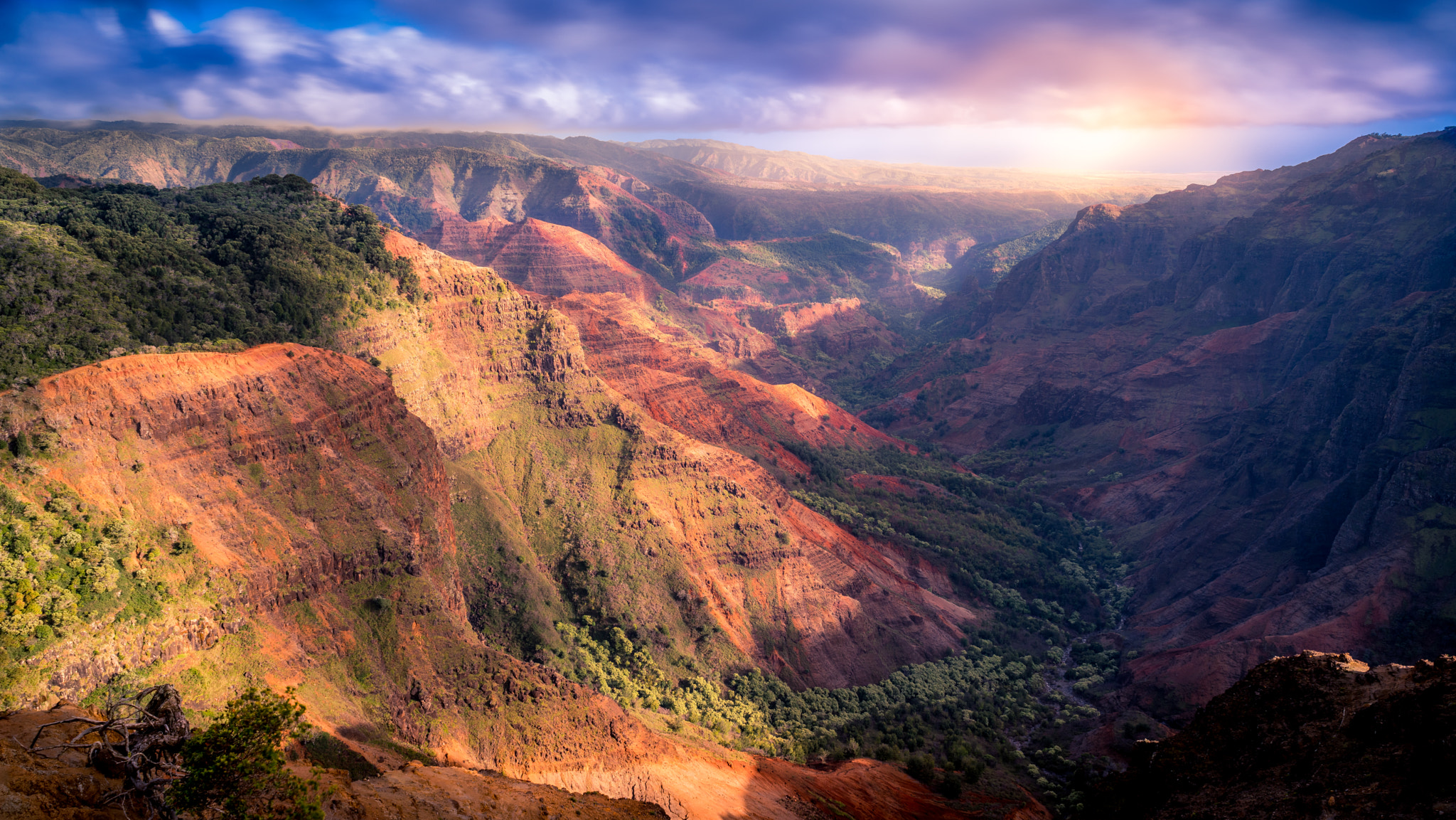 Sony a7R + Sony FE 28mm F2 sample photo. Waimea canyon photography