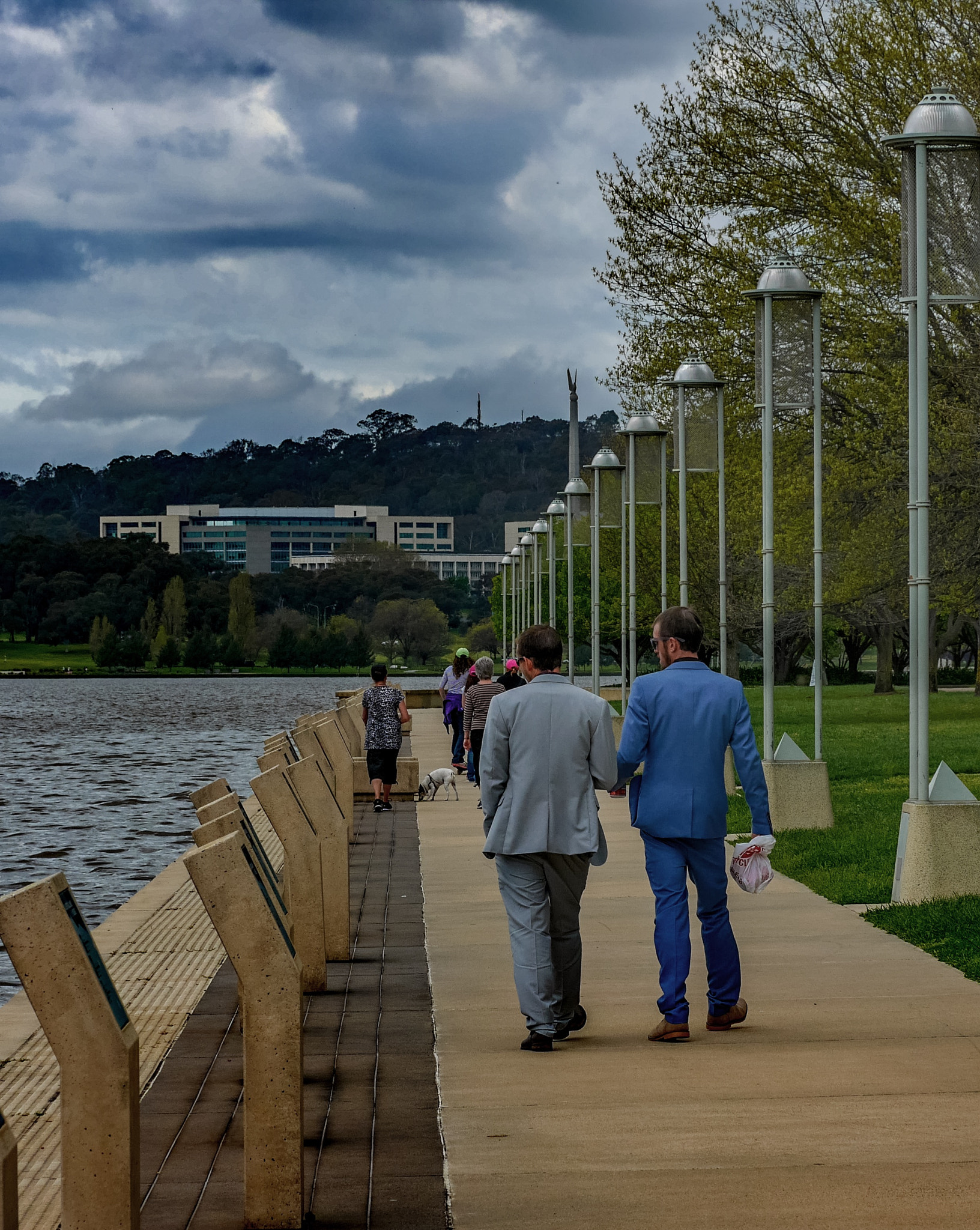 Panasonic DMC-GM1S sample photo. Odd couple - location:  australian of the year walk,  lake burley griffin, act, australia photography