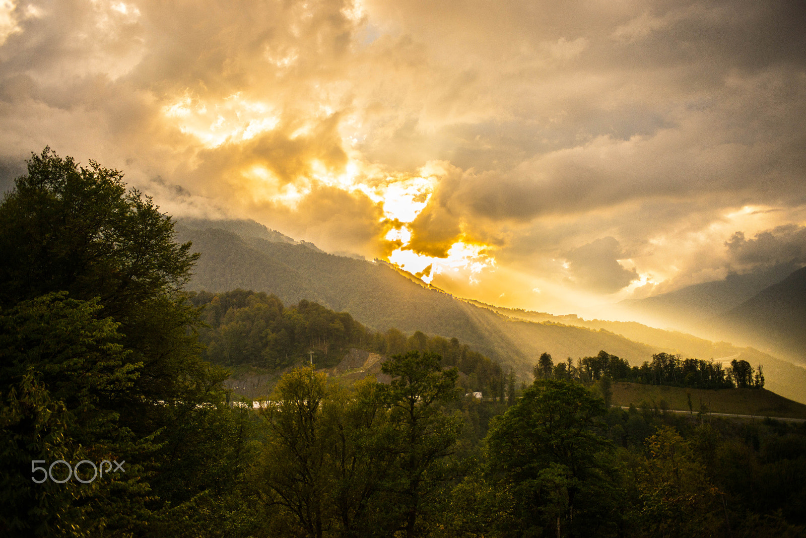 Nikon D600 + Nikon AF Nikkor 28mm F2.8D sample photo. Sochi mountains photography