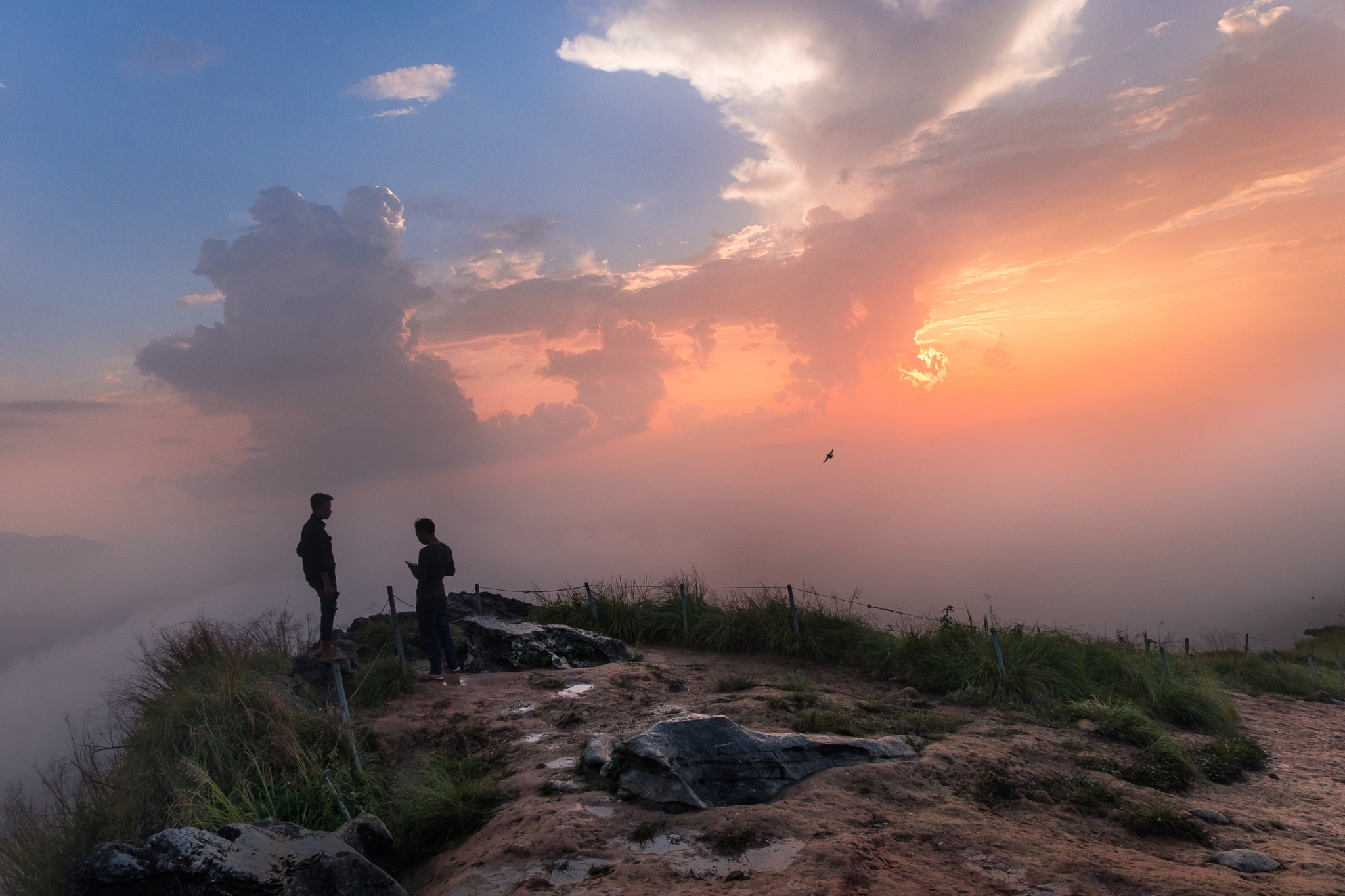 Fujifilm XC 16-50mm F3.5-5.6 OIS sample photo. Mountain sundown in phu chi fah photography