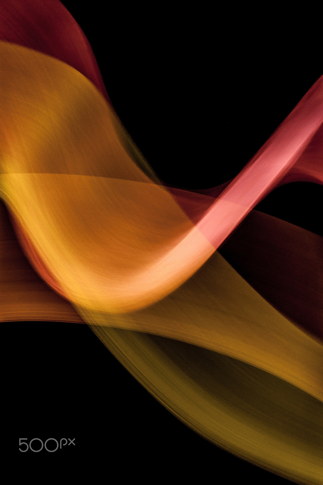 Nikon D5000 sample photo. Orange flamenco - a pure light painting photography