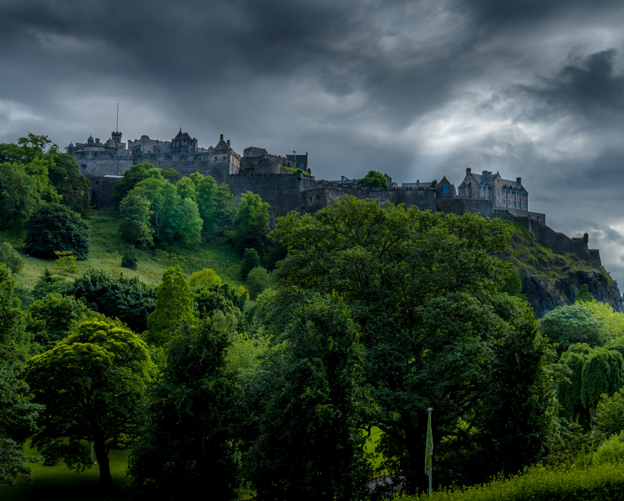 Sony a7S sample photo. Edinburgh castle photography