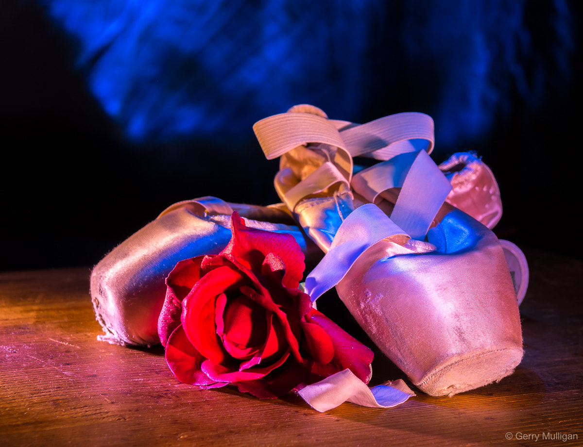 Nikon D500 sample photo. Lightpainting ballet slippers photography