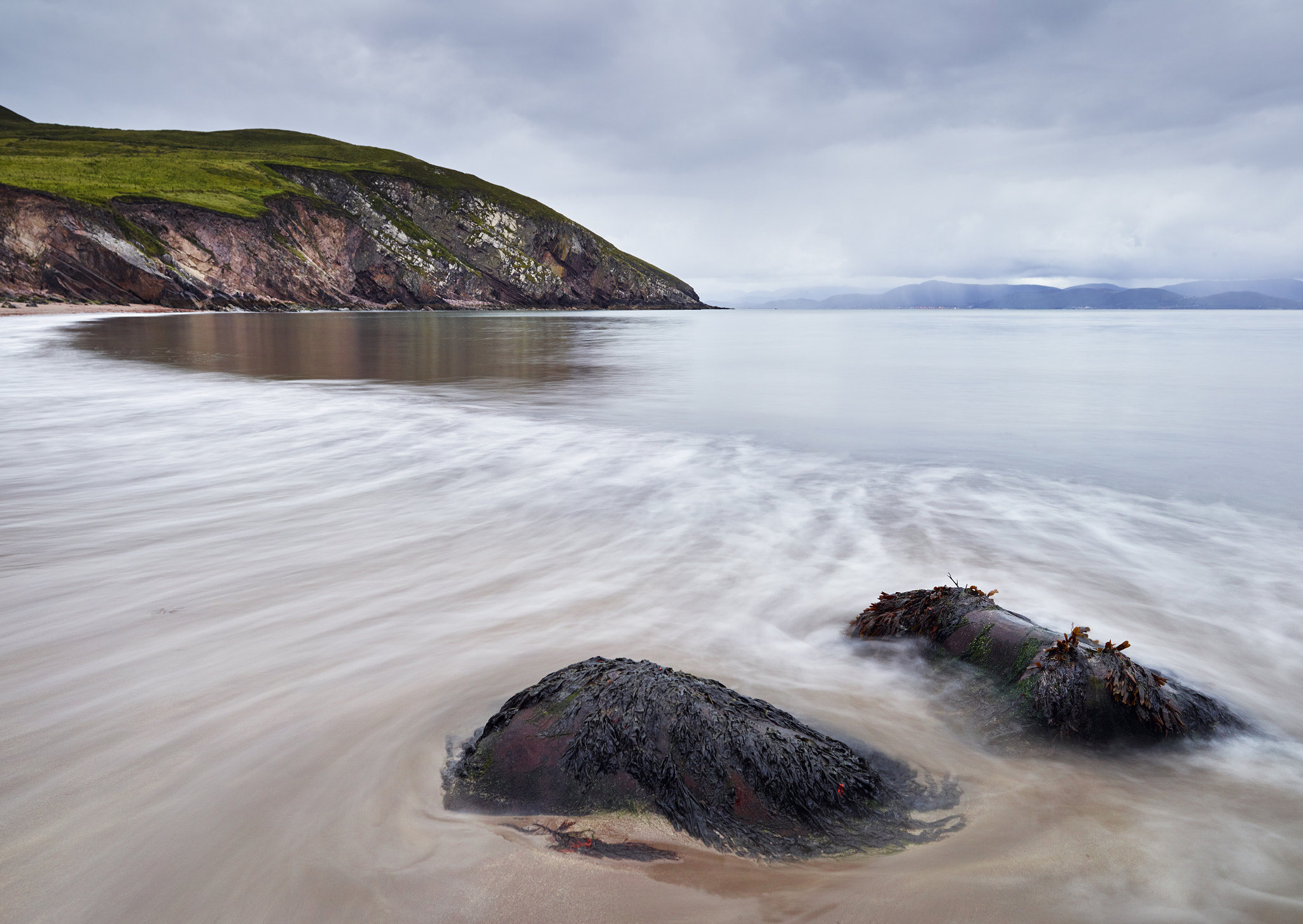 Phase One IQ3 80MP sample photo. Minard castle beach, dingle, ireland photography