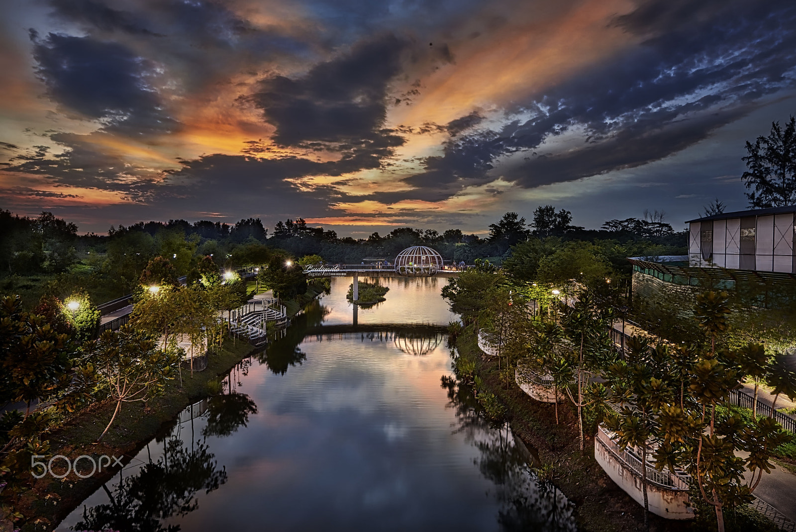 Nikon AF-S Nikkor 14-24mm F2.8G ED sample photo. Burning sunset sky along punggol photography