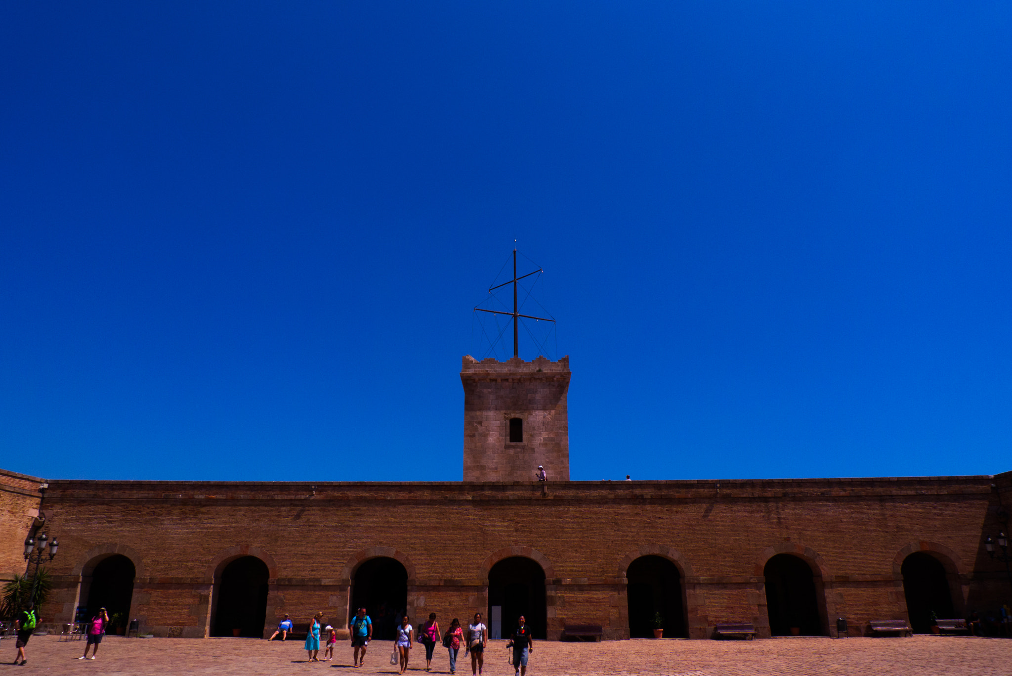 Leica D-LUX 4 sample photo. Montjuïc castle photography