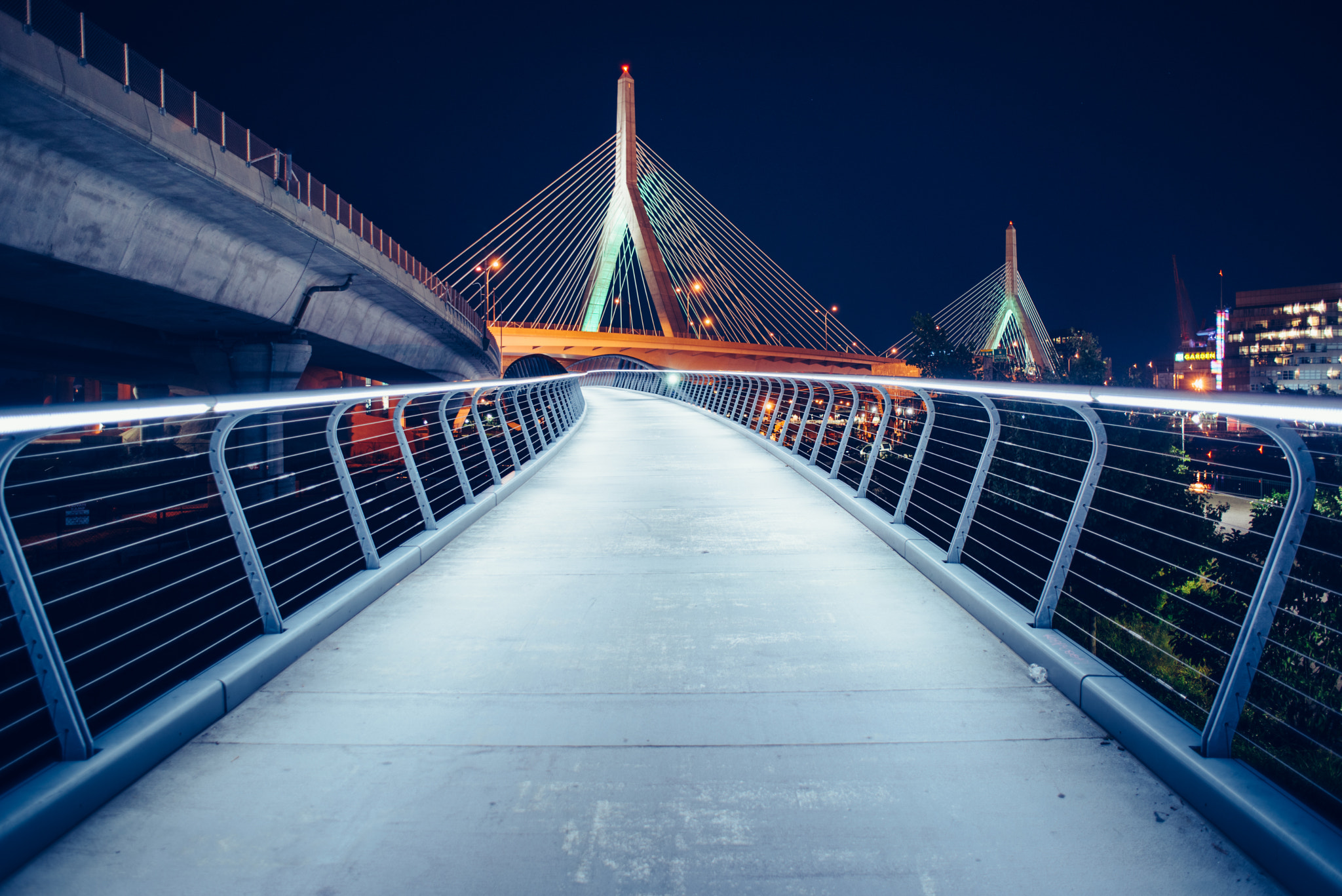 Nikon D750 + Nikon AF Nikkor 24mm F2.8D sample photo. Boston zakim photography