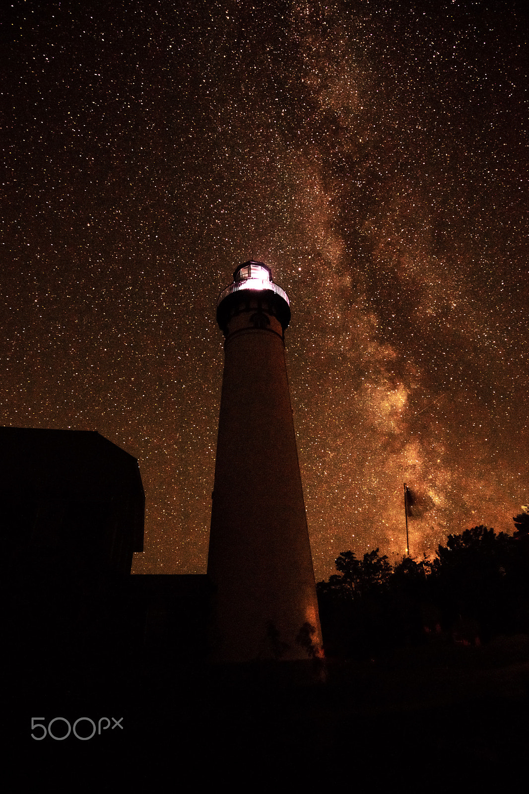 Canon EOS 5DS R + Canon EF 16-35mm F4L IS USM sample photo. Au sable lighthouse and milky way photography