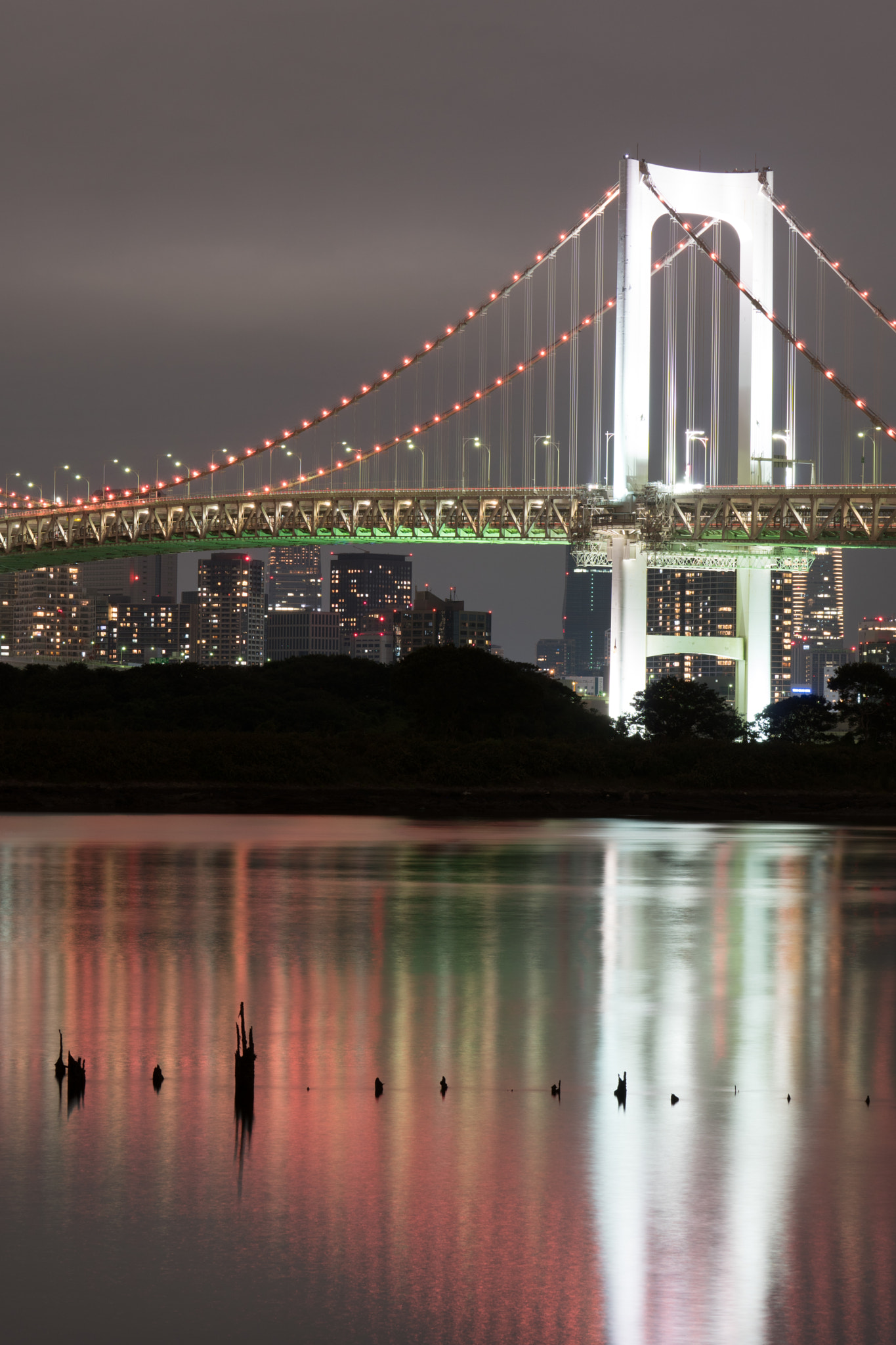 Sony a6300 + Sony FE 70-200mm F4 G OSS sample photo. Night reflection photography