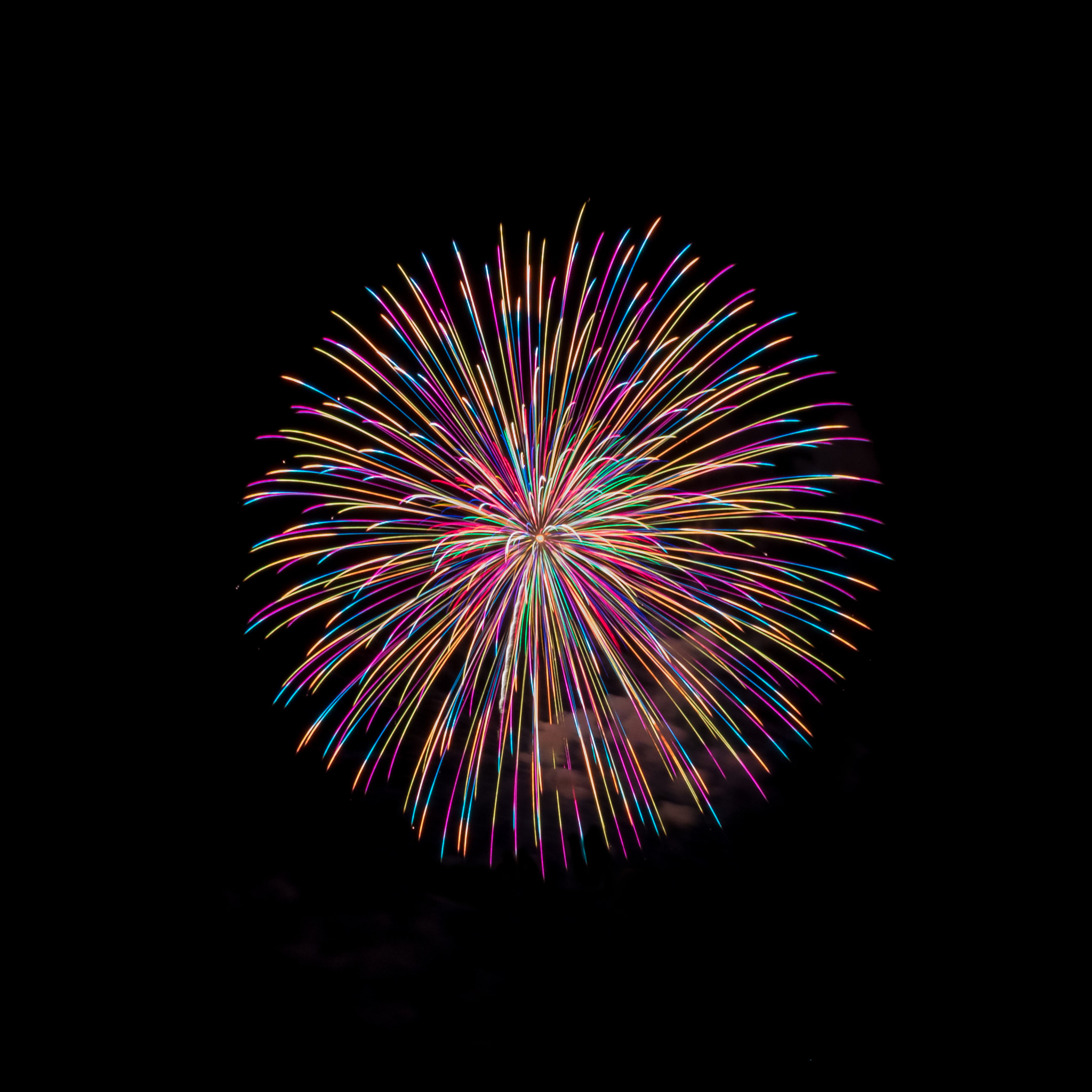 Canon EF 75-300mm F4.0-5.6 IS USM sample photo. Fireworks photography
