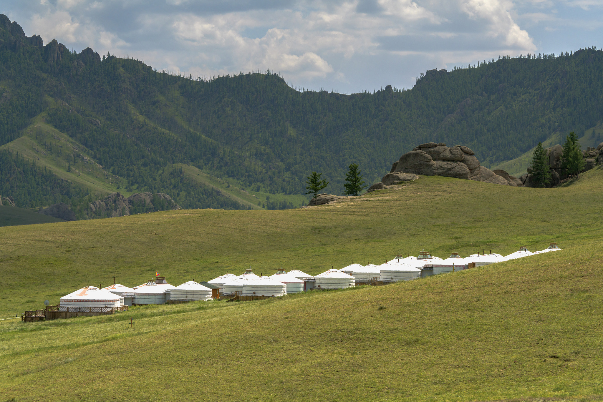 Sony a7R II + Sony 70-400mm F4-5.6 G SSM II sample photo. Mongolia ger camp photography