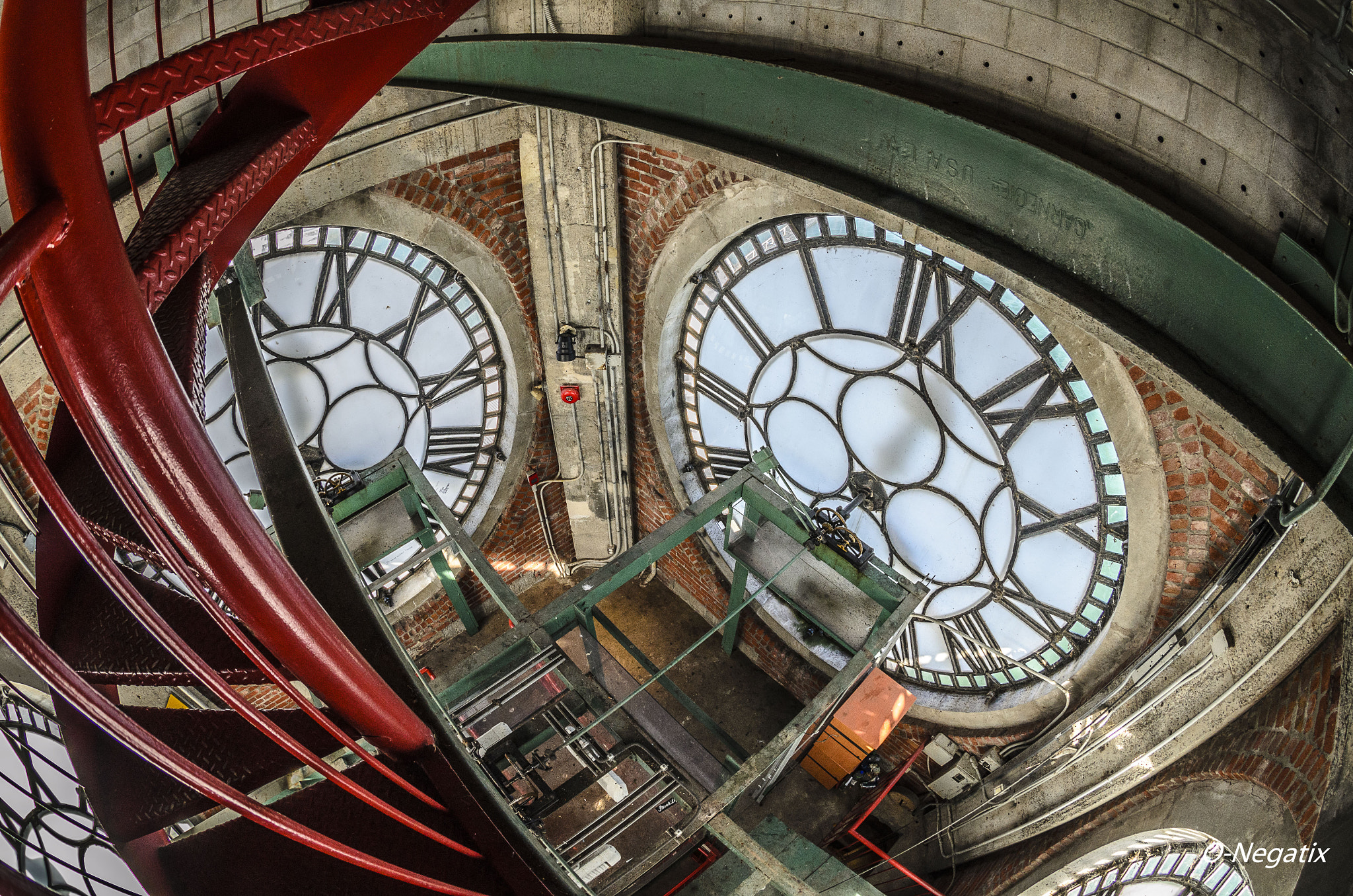 Nikon AF DX Fisheye-Nikkor 10.5mm F2.8G ED sample photo. Inside the clock tower photography