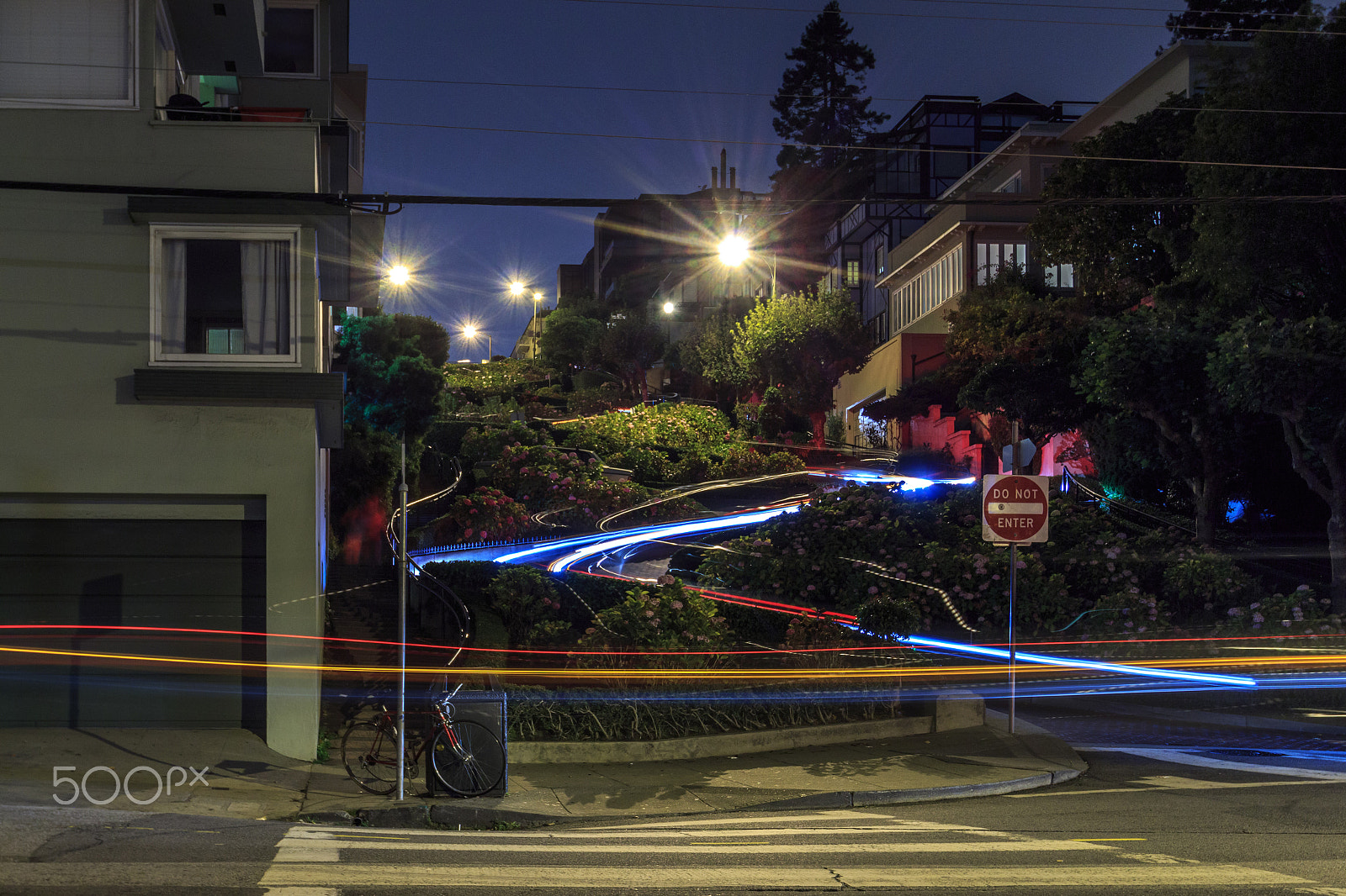 Sigma 10-20mm F3.5 EX DC HSM sample photo. San francisco lombard street night photography