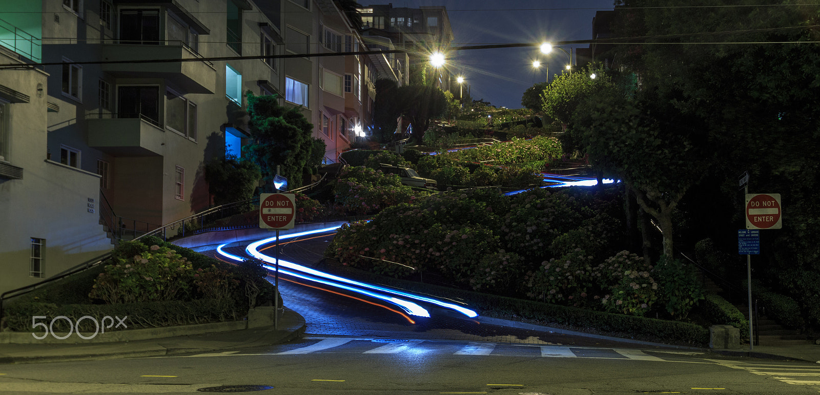 Sigma 10-20mm F3.5 EX DC HSM sample photo. San francisco lombard street night photography