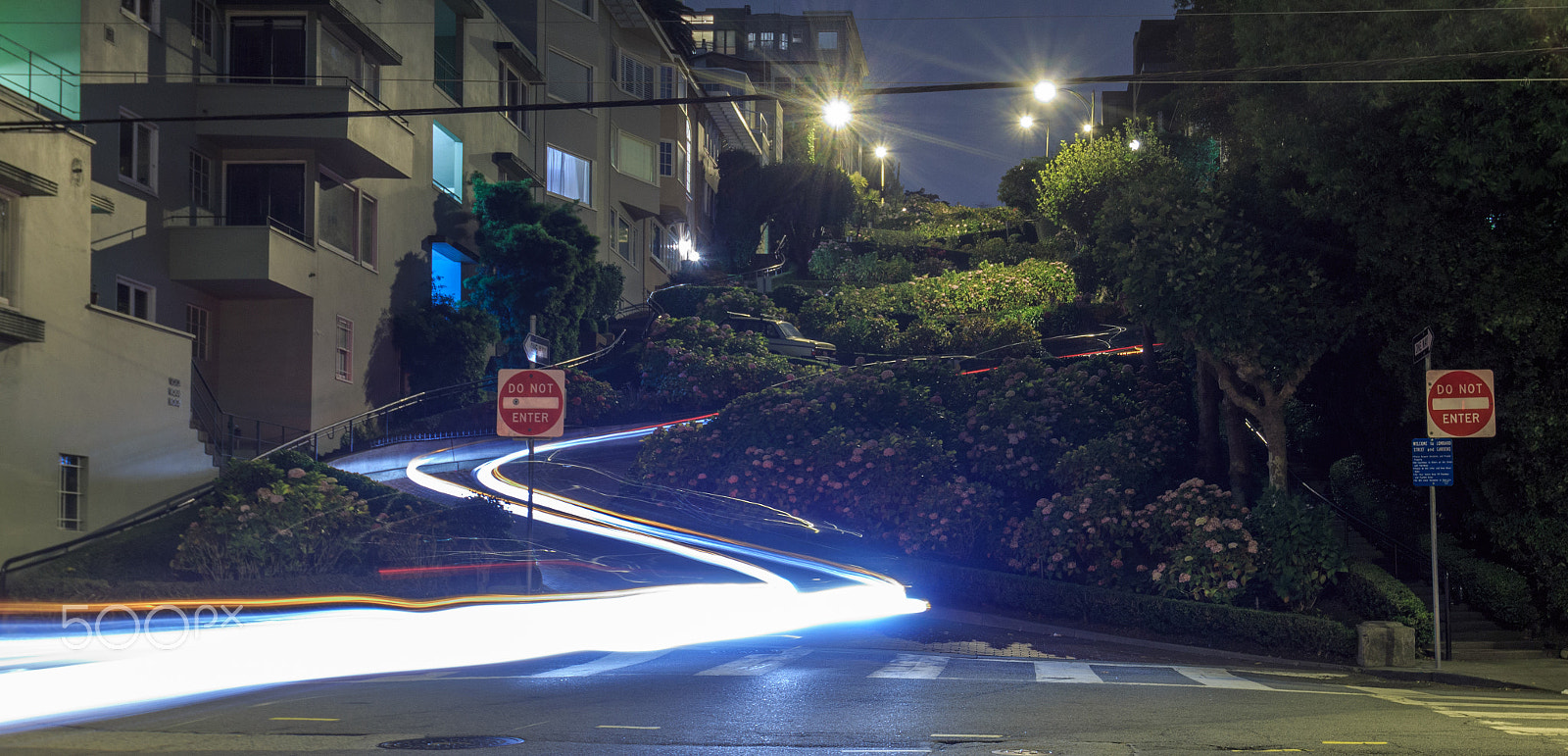 Sigma 10-20mm F3.5 EX DC HSM sample photo. San francisco lombard street night photography