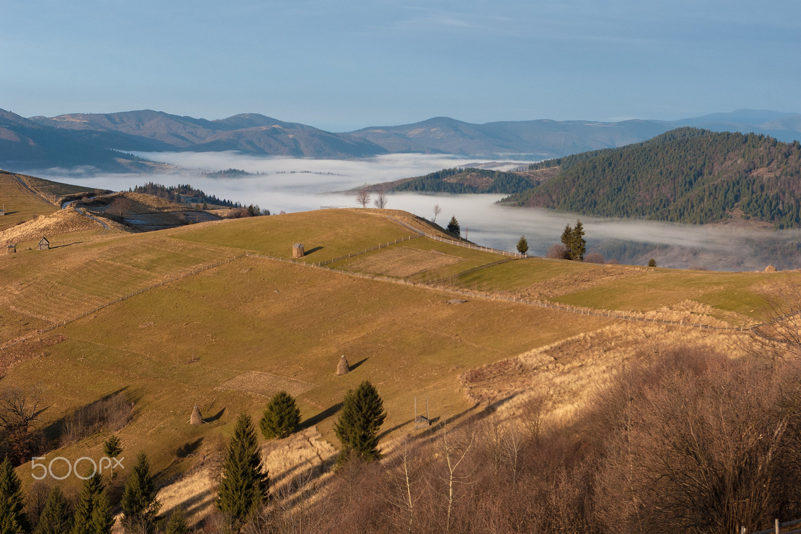 Pentax *ist DL + Pentax smc DA 18-55mm F3.5-5.6 AL sample photo. Carpathian meadows in  november. photography