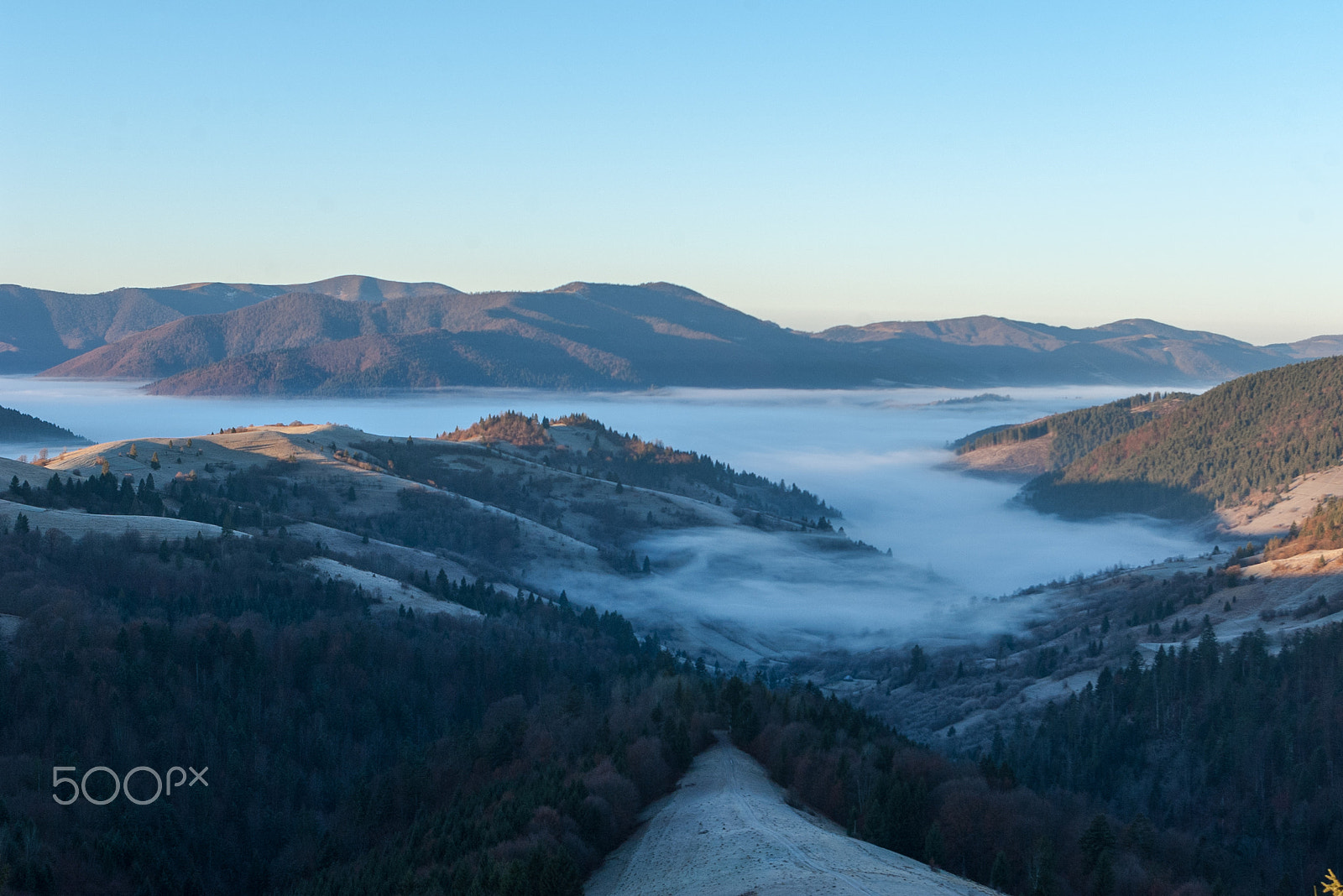 Pentax *ist DL sample photo. Dawn in the carpathian mountains photography